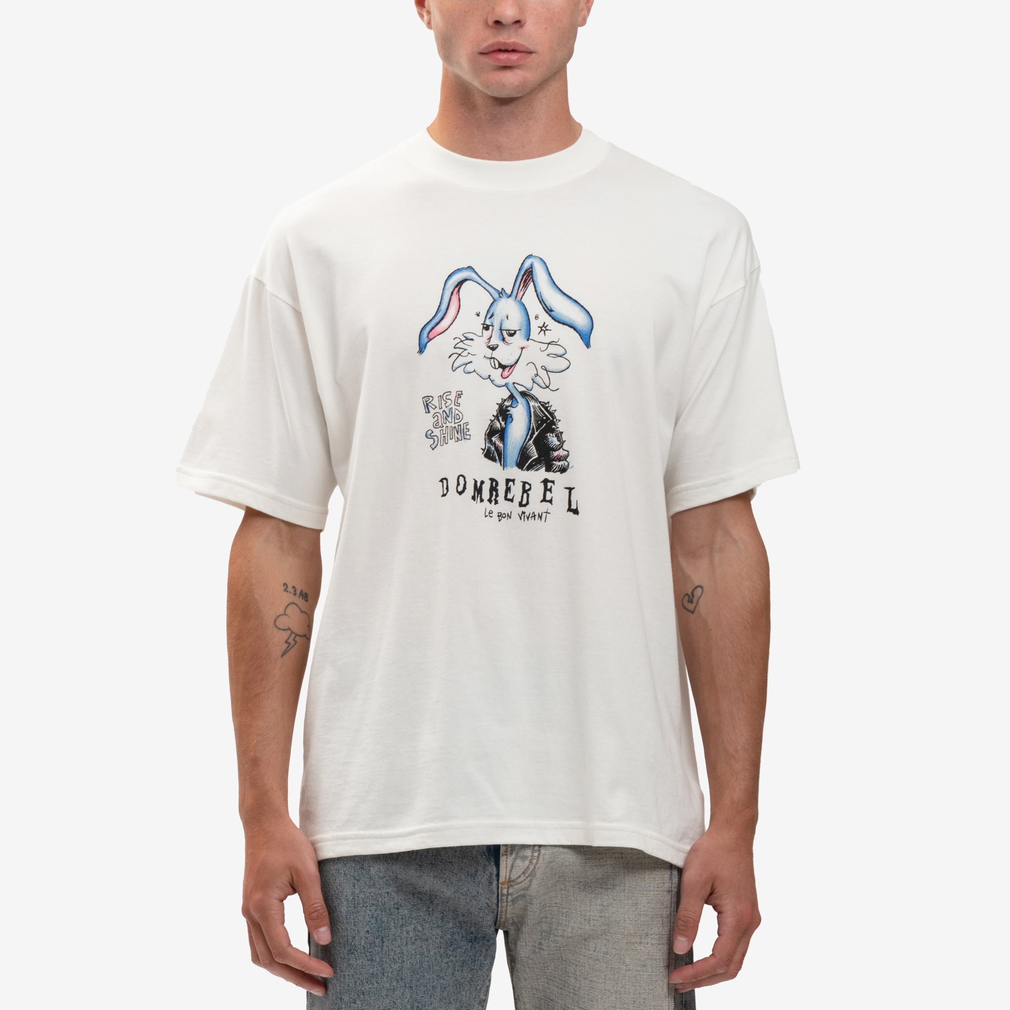 Dom Rebel Rise T-Shirt Ivory - 1