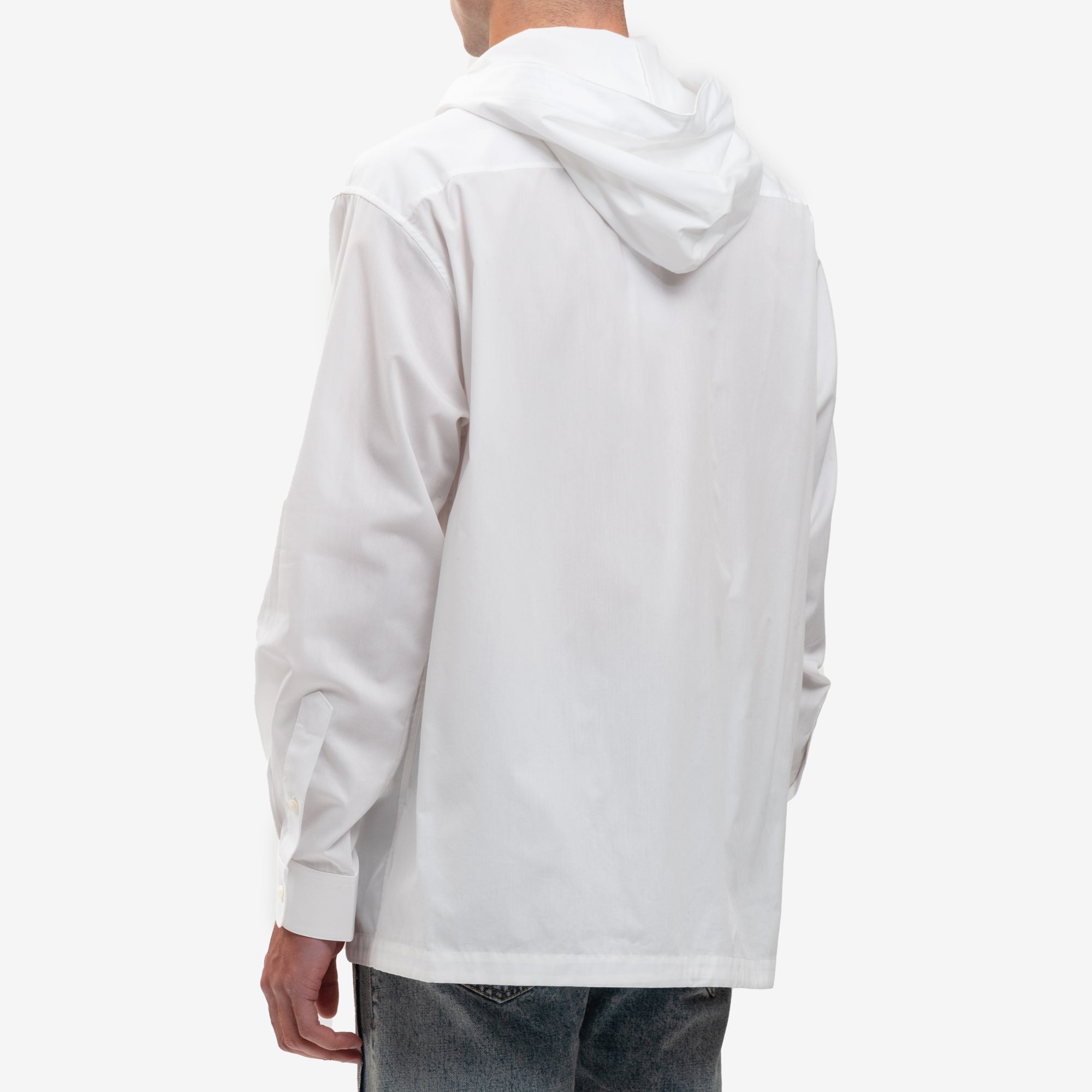 Helmut Lang Hooded Zip Shirt White - 4