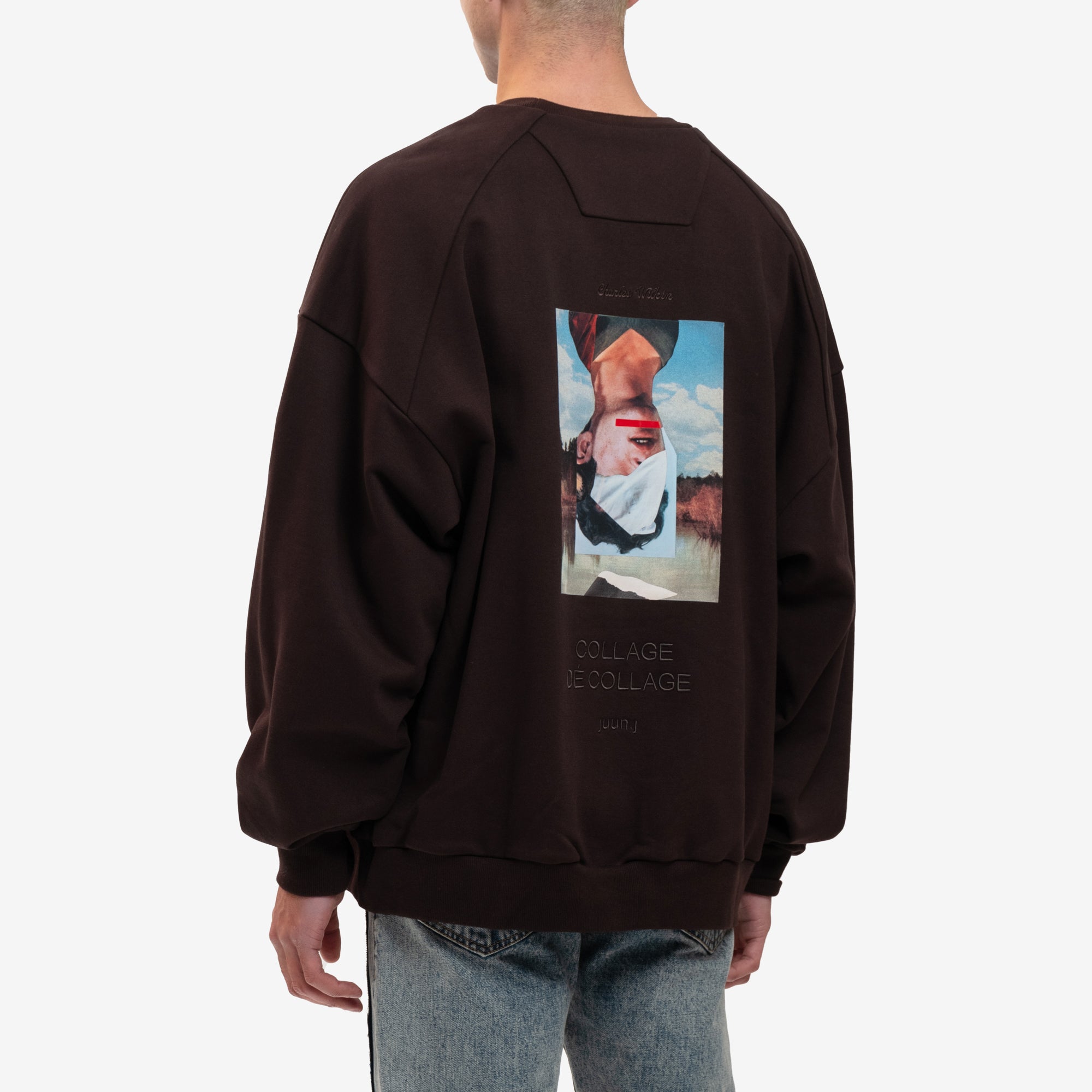 Juun.J Charles Wilkin Graphic Sweatshirt Brown - 4