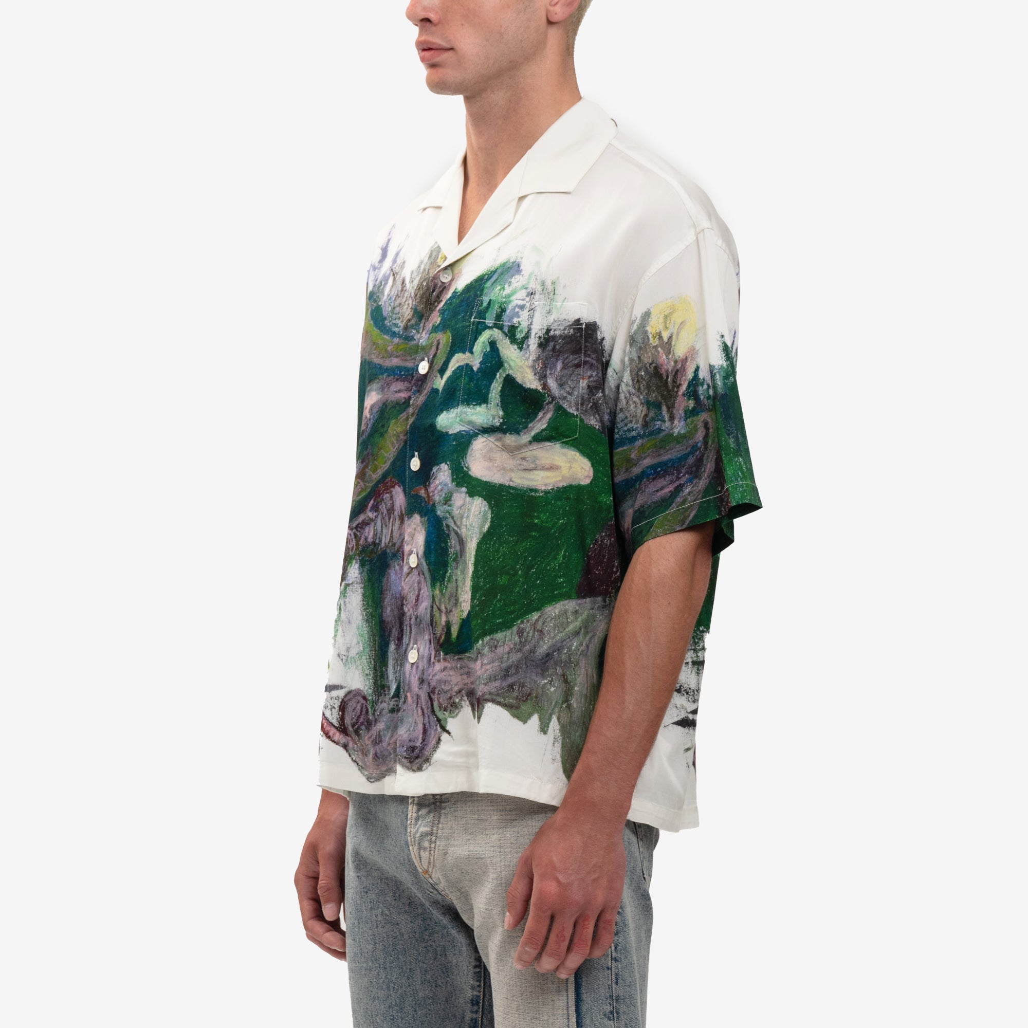 Dom Rebel Pondscum Camp Collar Shirt Ivory - 3