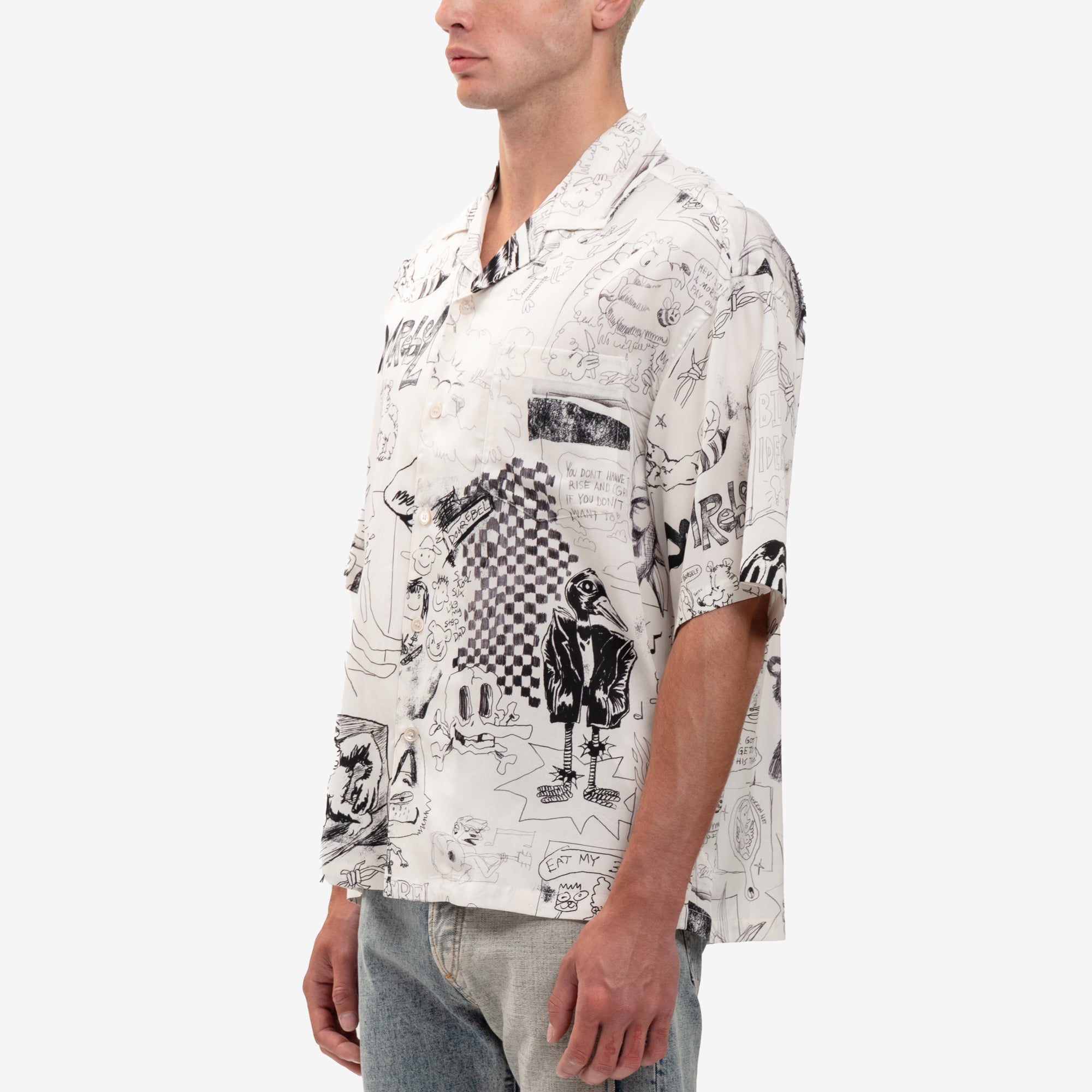 Dom Rebel Silly Collar Shirt Dust - 3