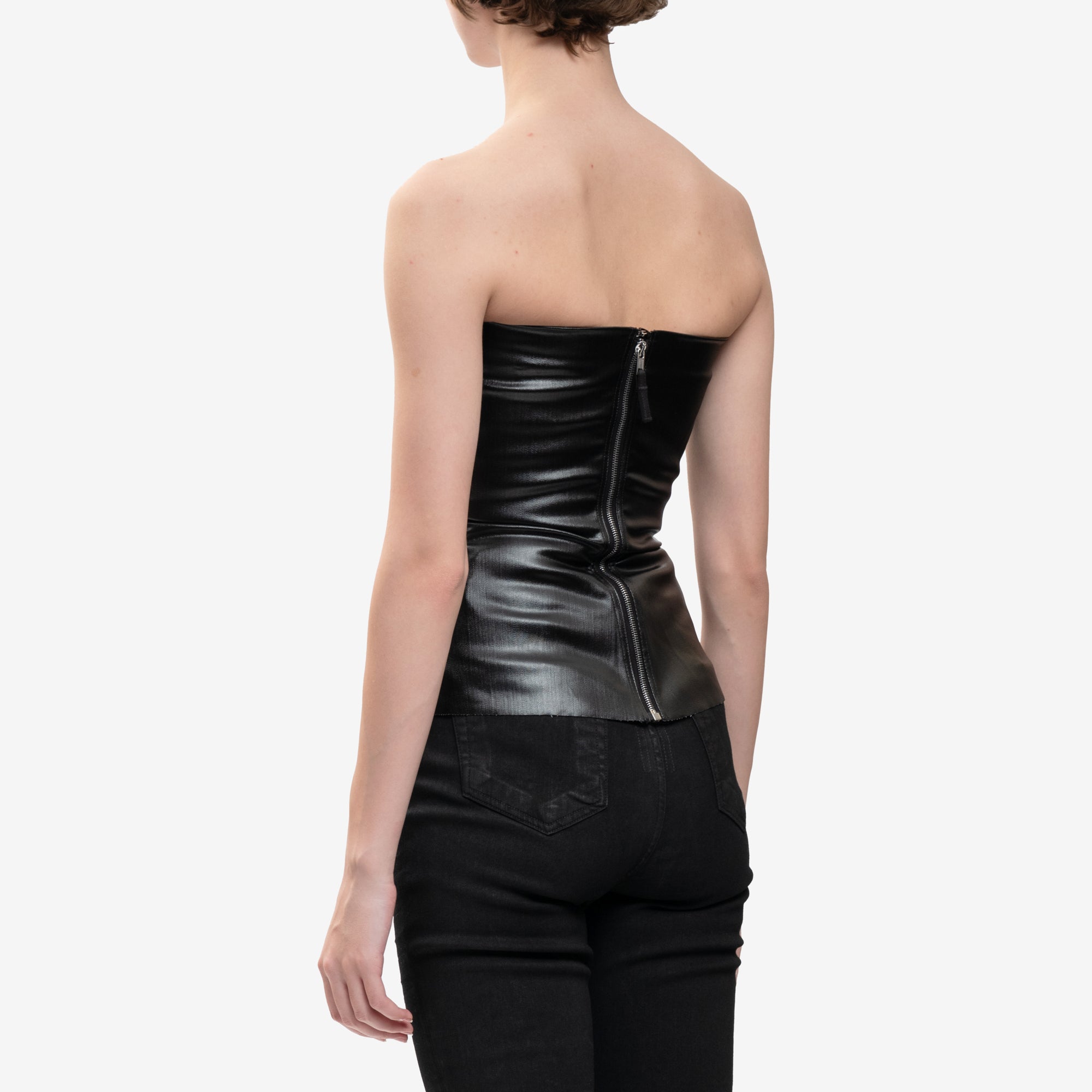 Rick Owens Womens Bustier Top Black - 4