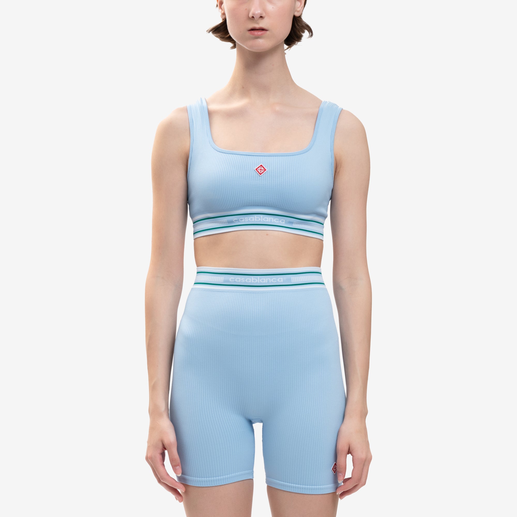 Casablanca Womens Seamless Top Pale Blue - 1