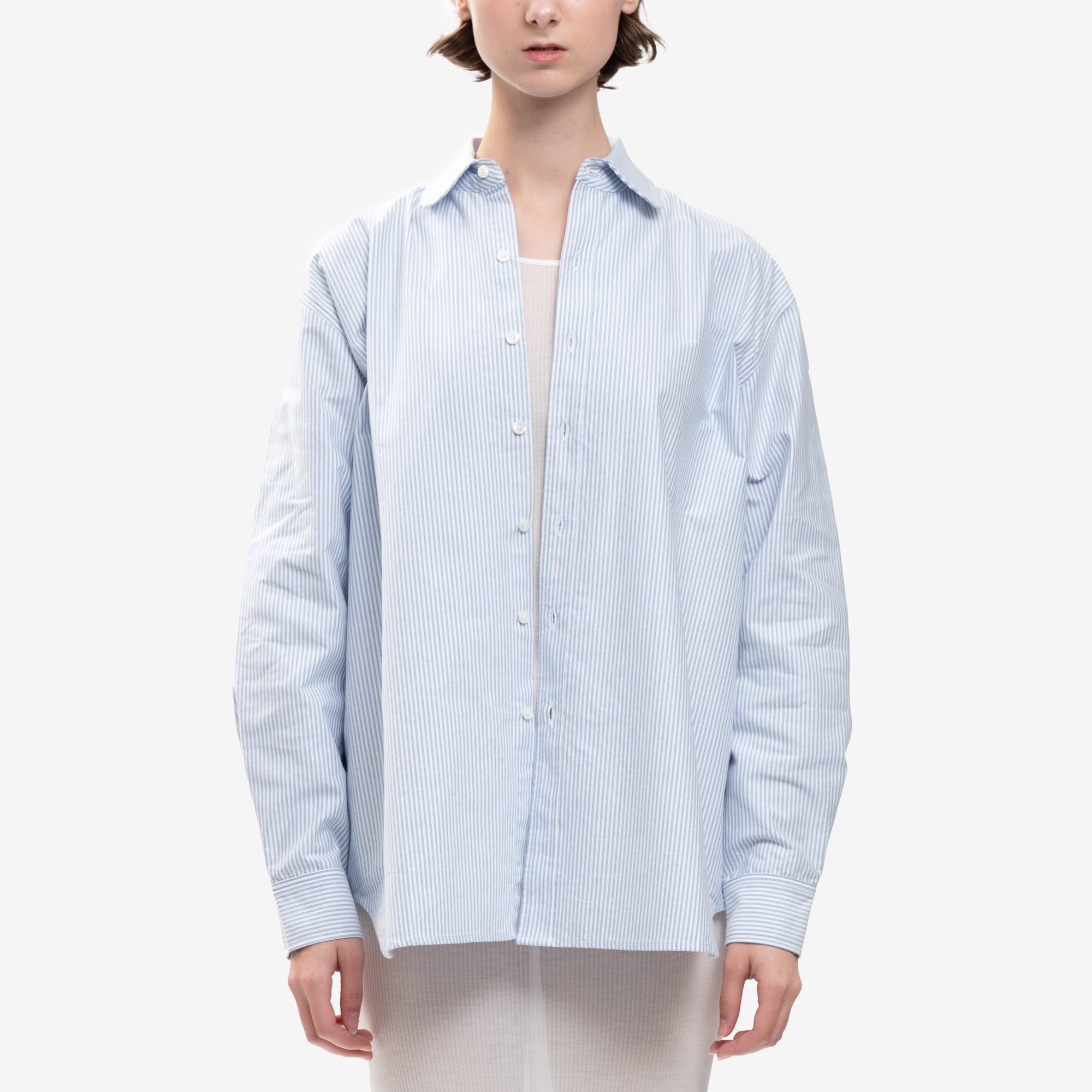 Willy Chavarria Regular Club Collar Shirt Sky Blue - 6