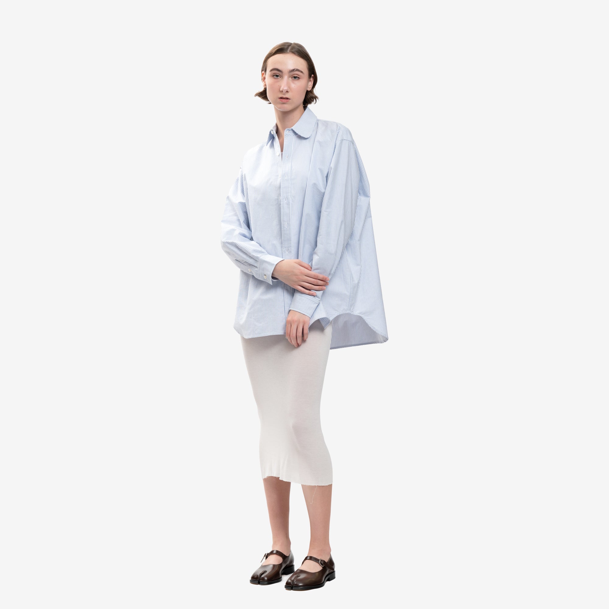 Willy Chavarria Regular Club Collar Shirt Sky Blue - 2