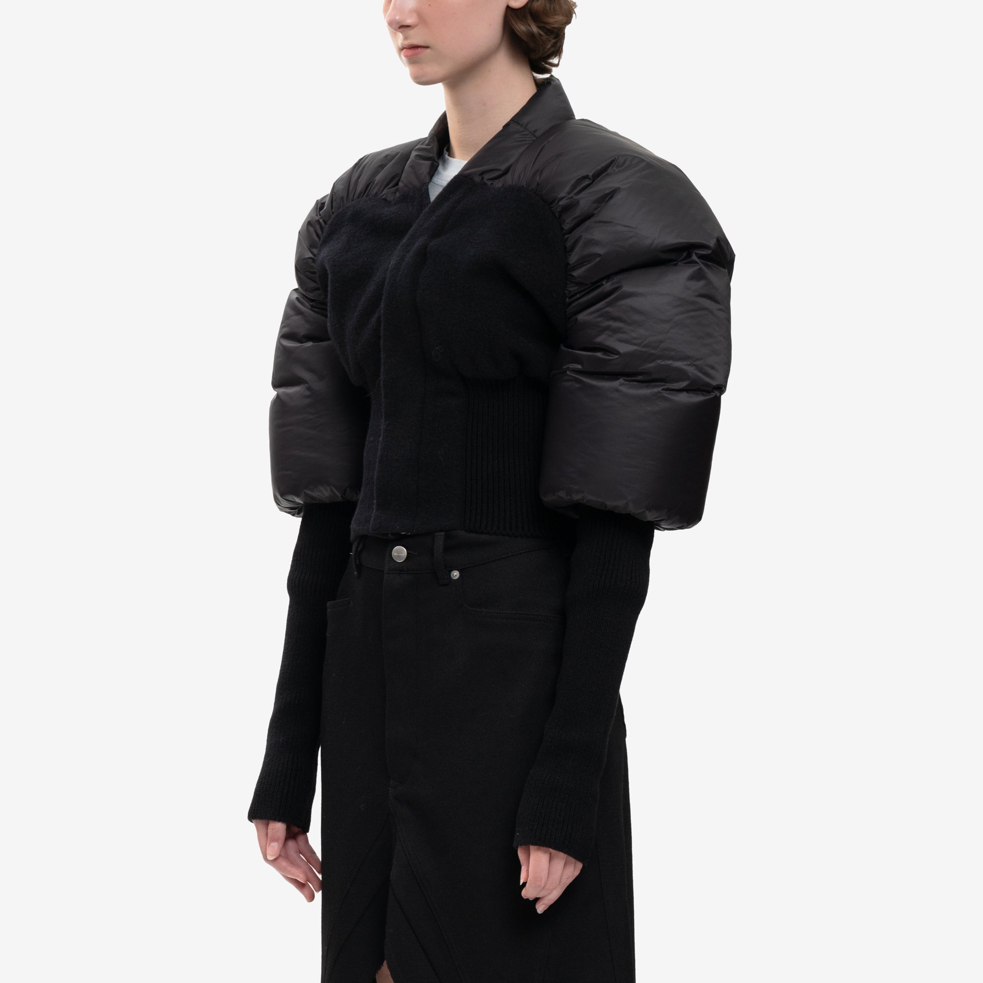 Rick Owens Womens Duvetina Down Jacket Duvetina Black - 3