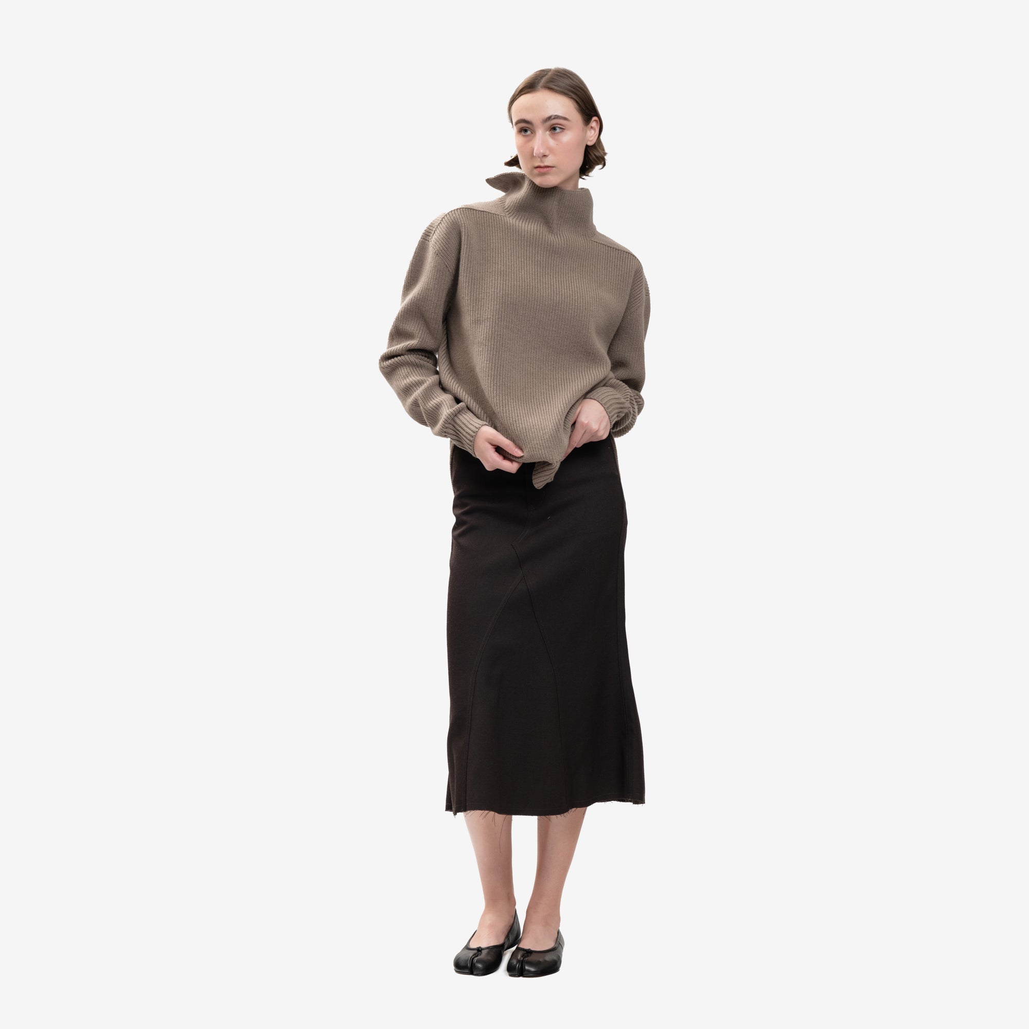 Rick Owens Unisex Fisherman Tabard Sweater Dust - 6