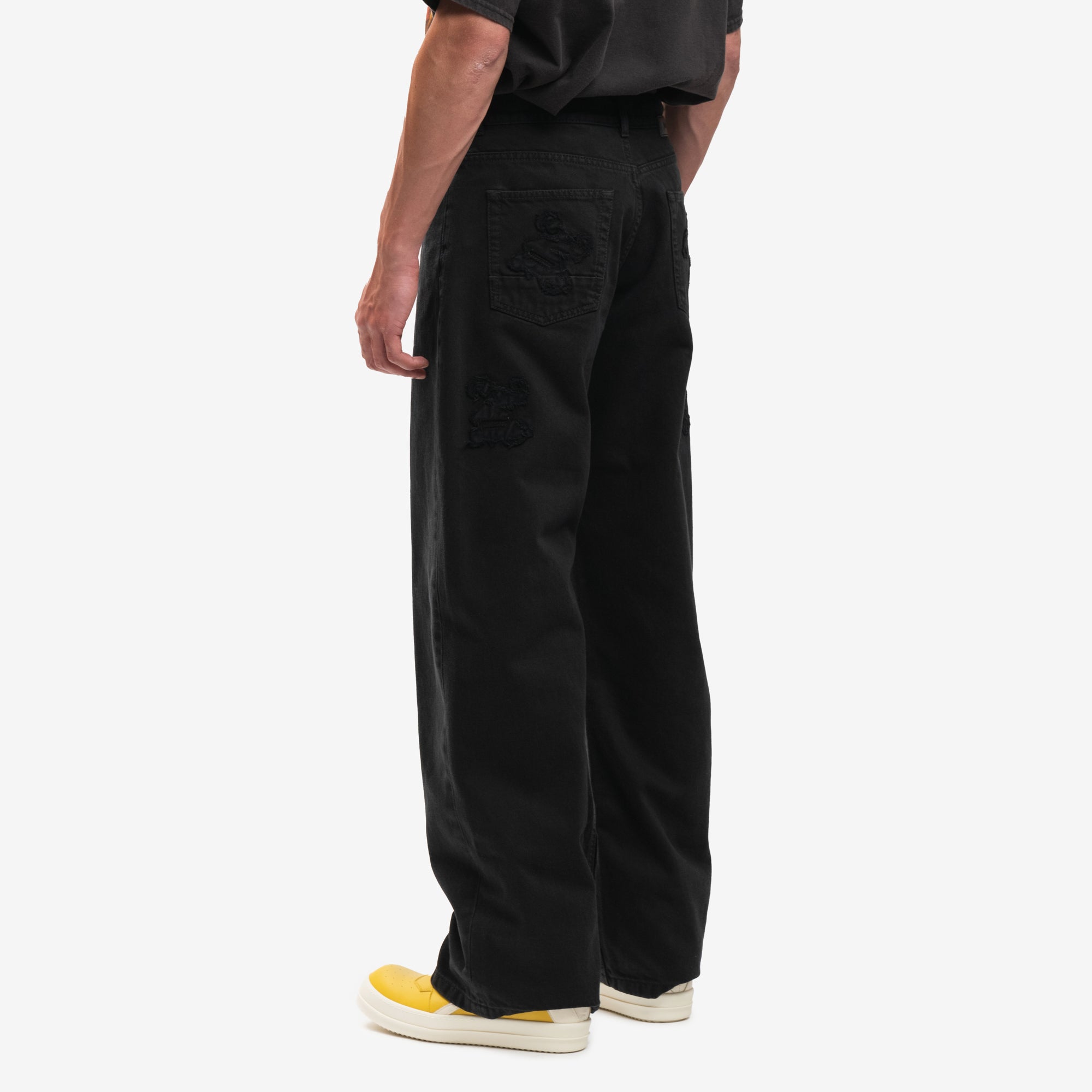 Photo of Palm Angels Monogram Loose Jeans - 4