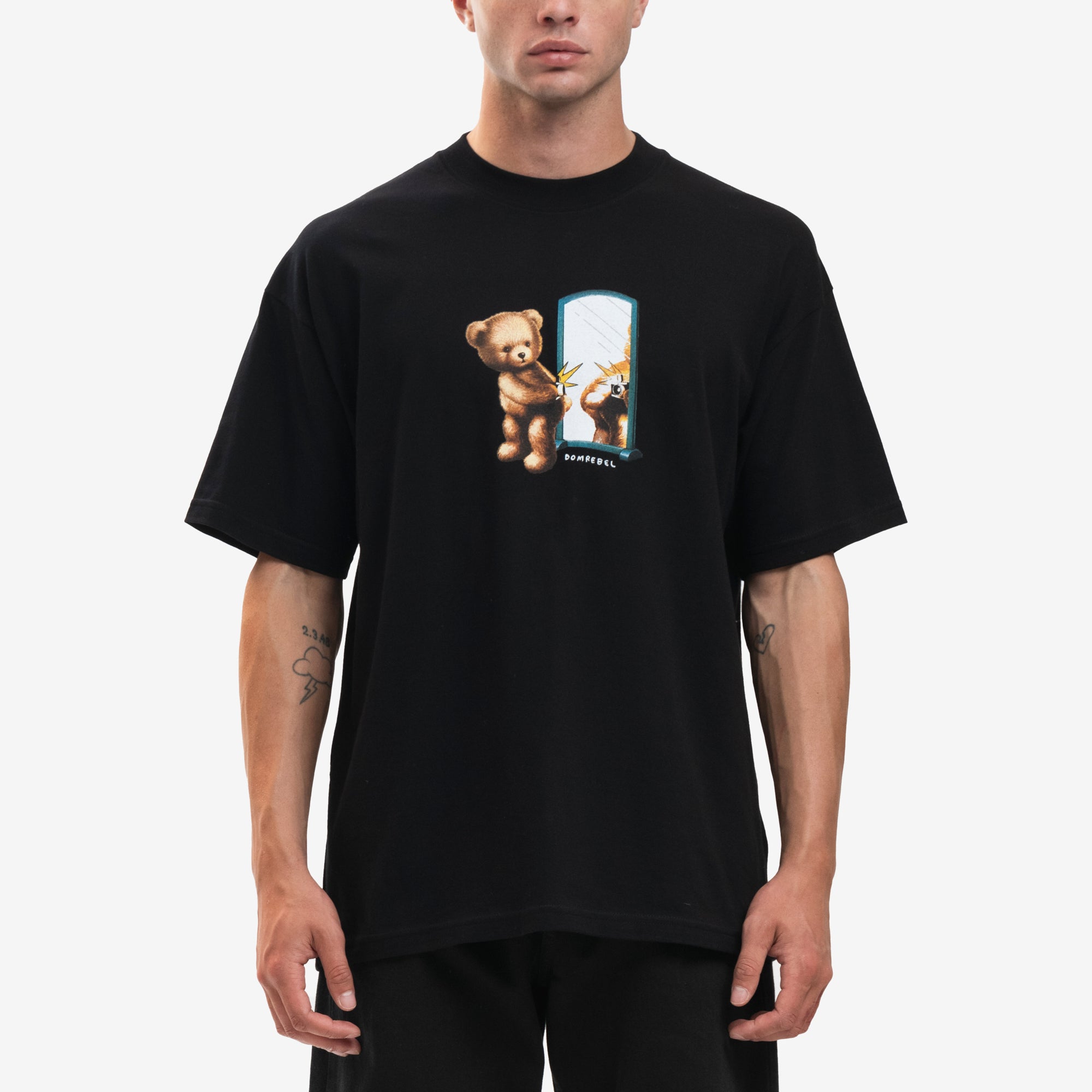 Dom Rebel Mirror T-Shirt Black - 1