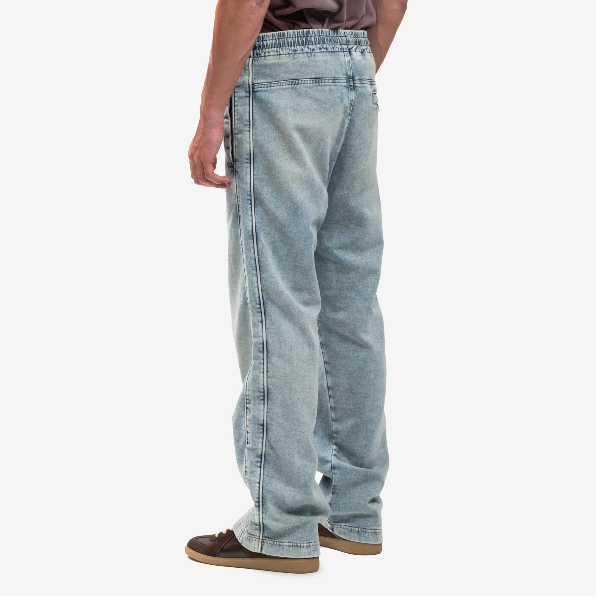 DIESEL Denim Sweat Jeans Blue - 4