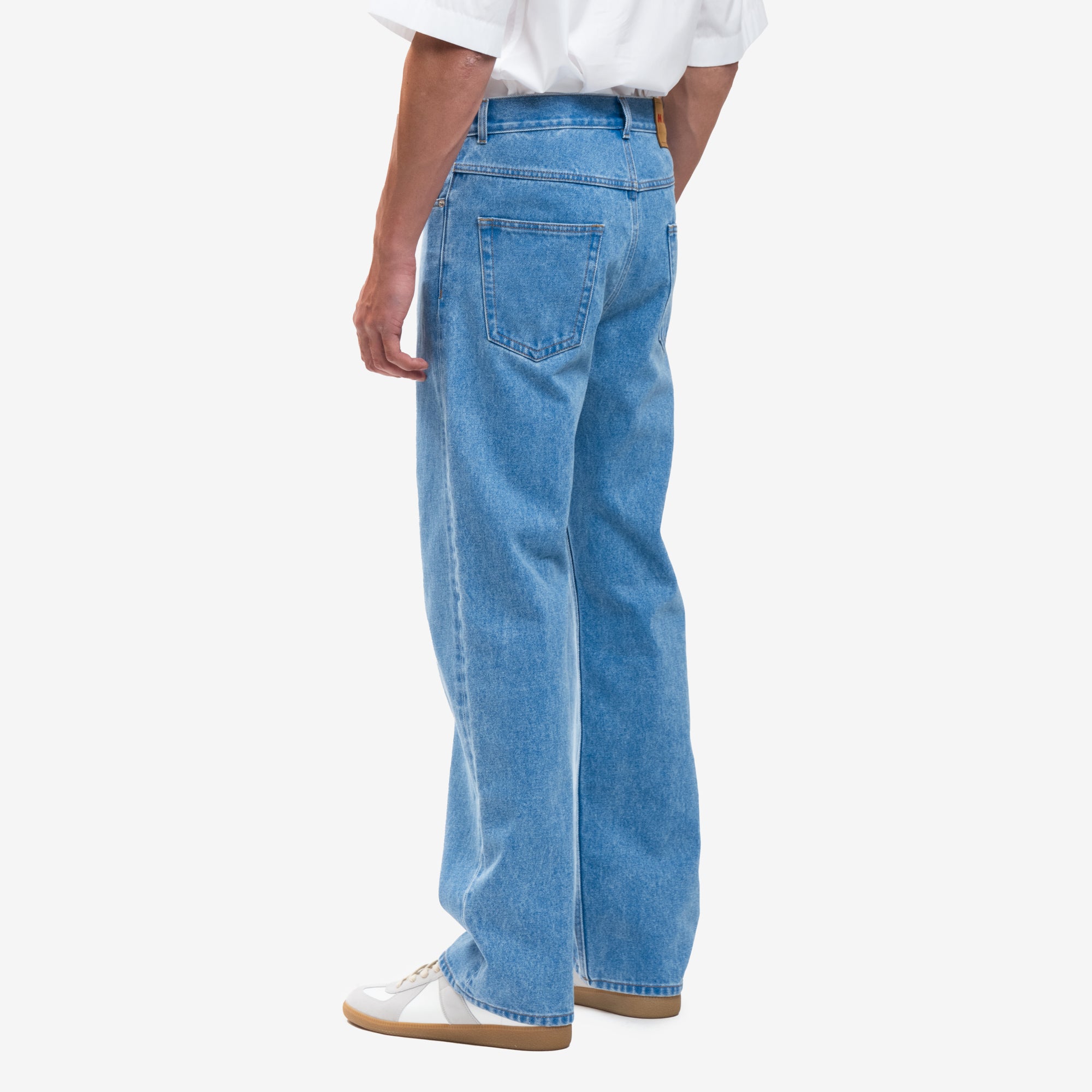 MARNI Bleached Coated Jeans Cobalt - 4