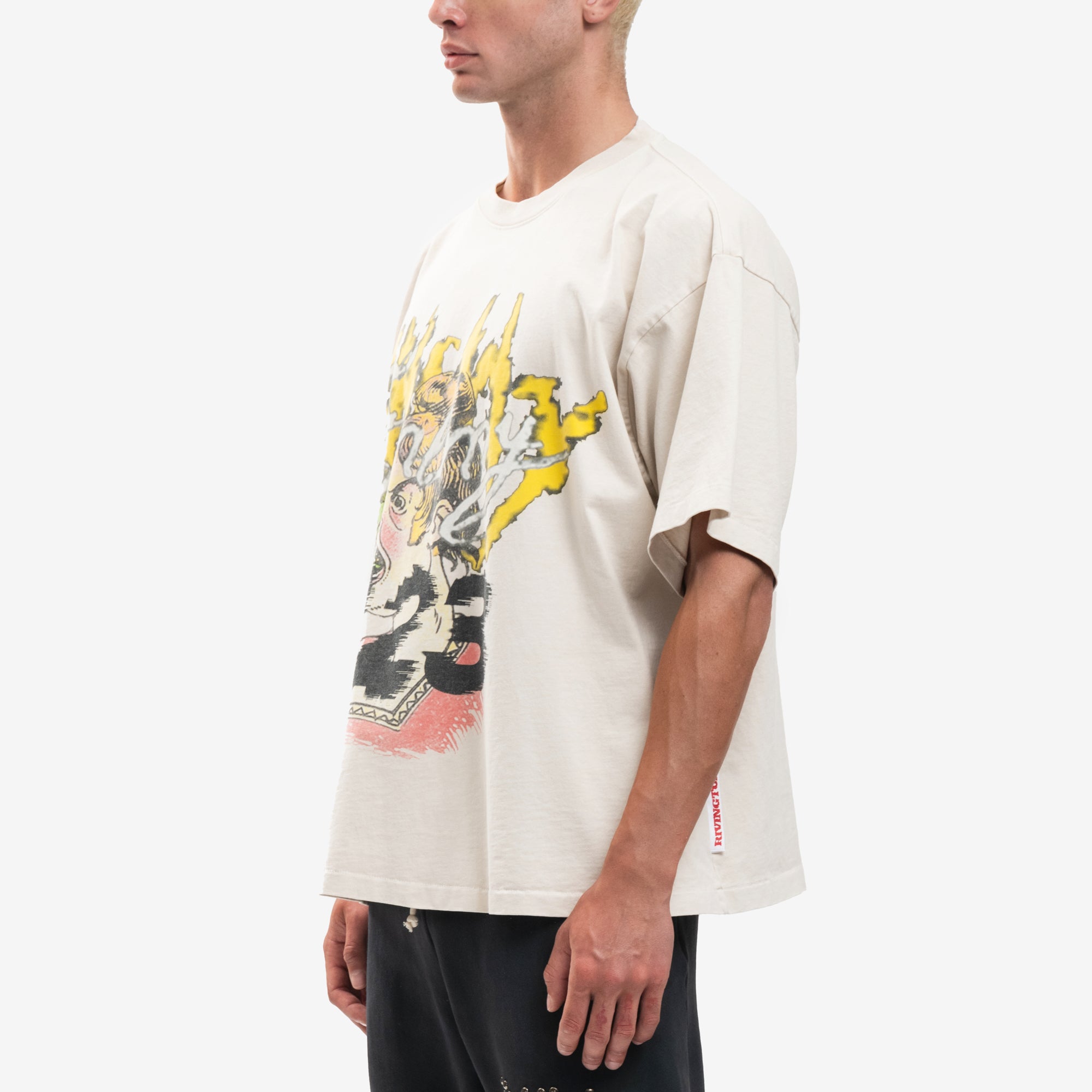RRR123 CVA Snake Vintage T-Shirt White - 3