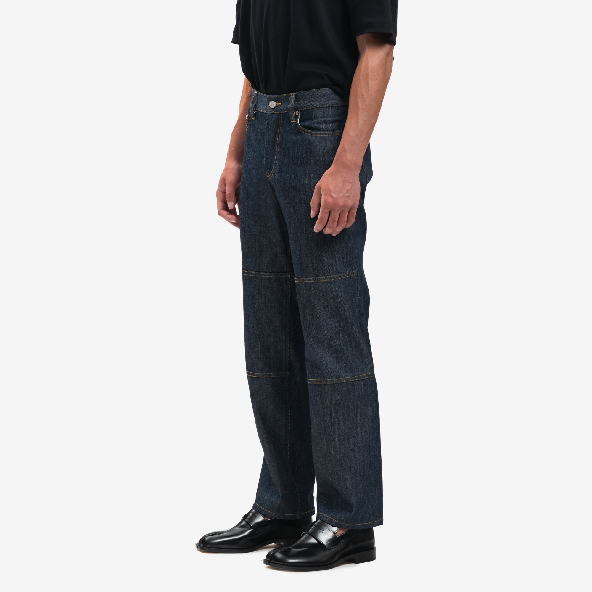 Helmut Lang Brooklyn Zip Carpenter Jeans Raw Indigo - 3