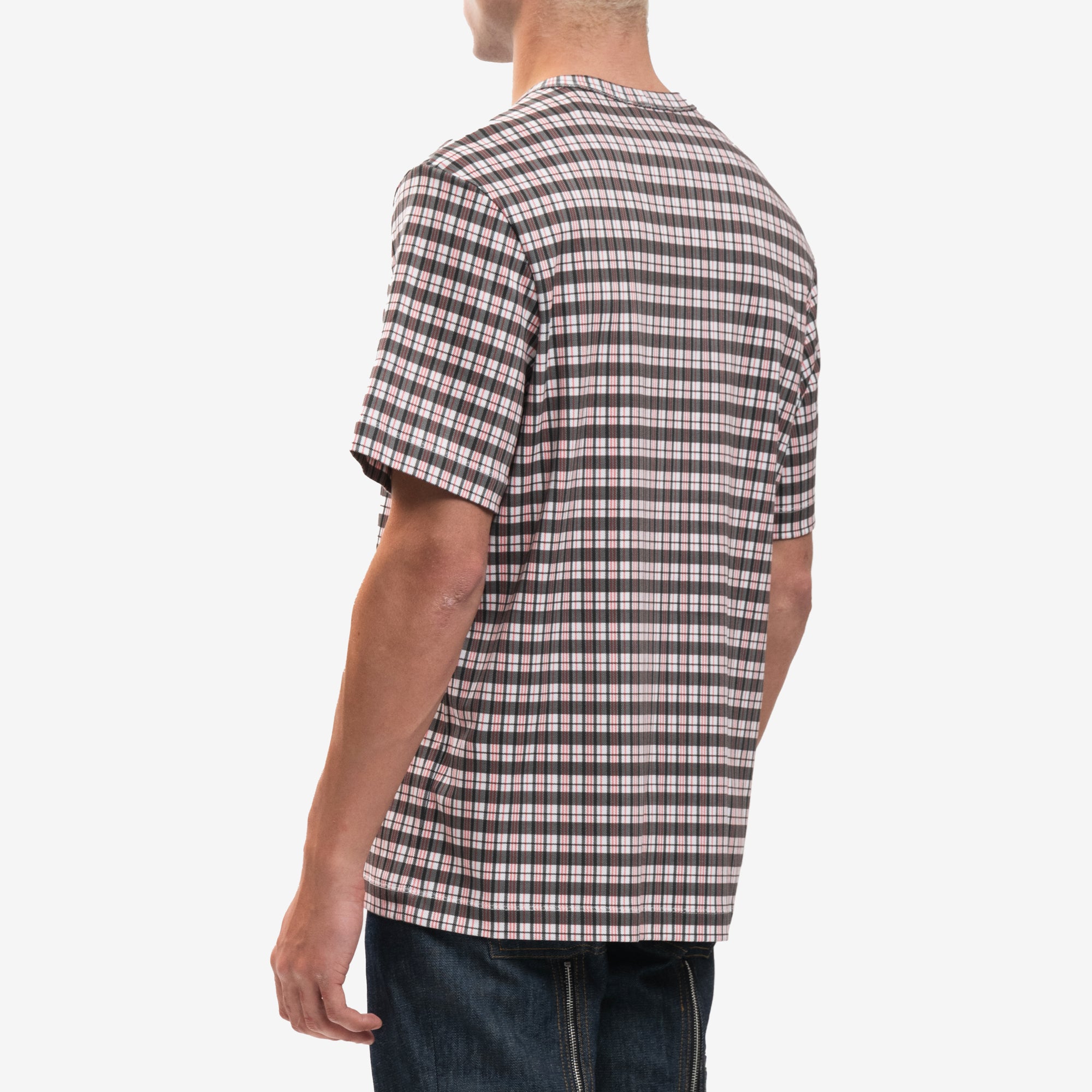 Helmut Lang Mini Digital Check T-Shirt Red - 4