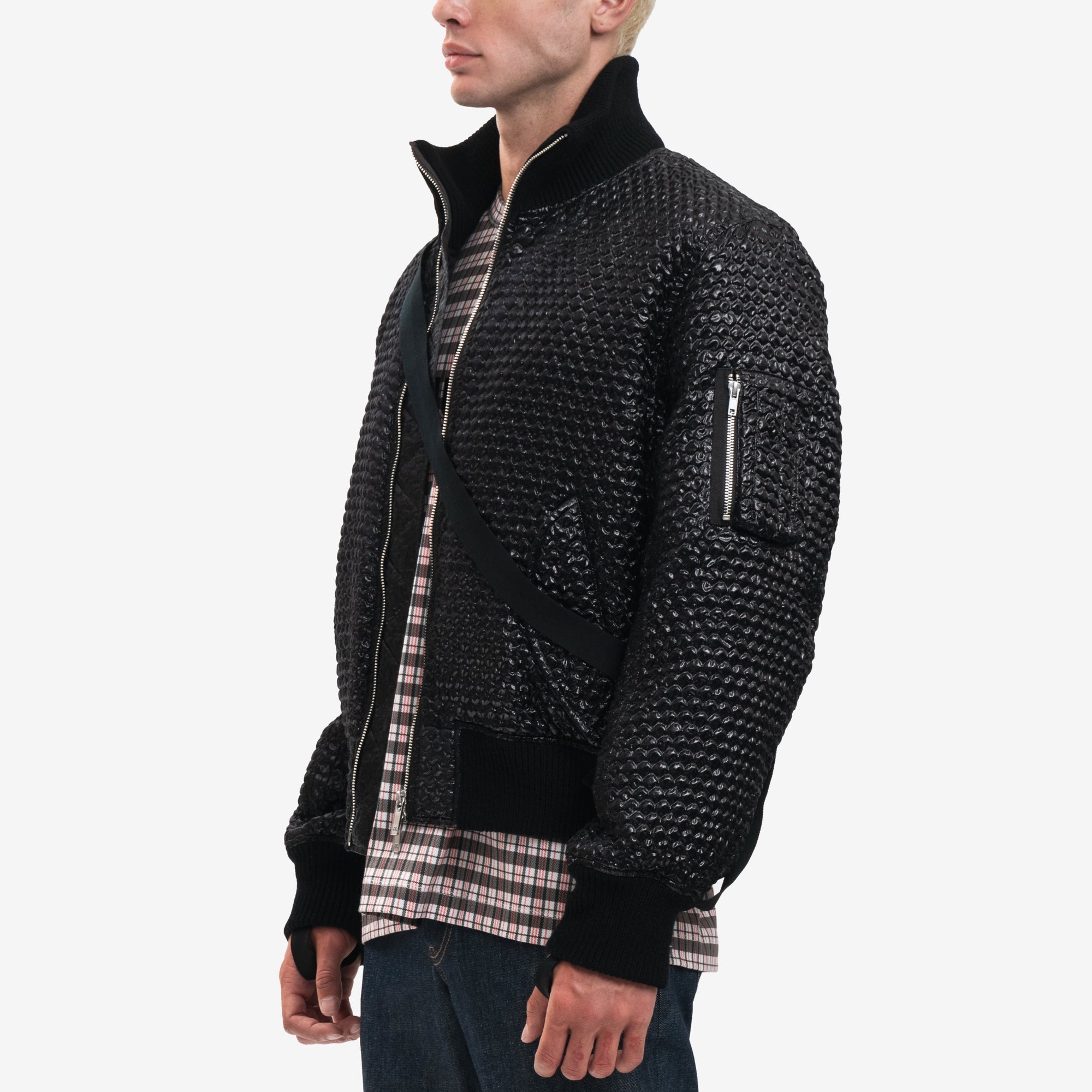 Photo of Helmut Lang Bubble Wrap Seatbelt Bomber - 3