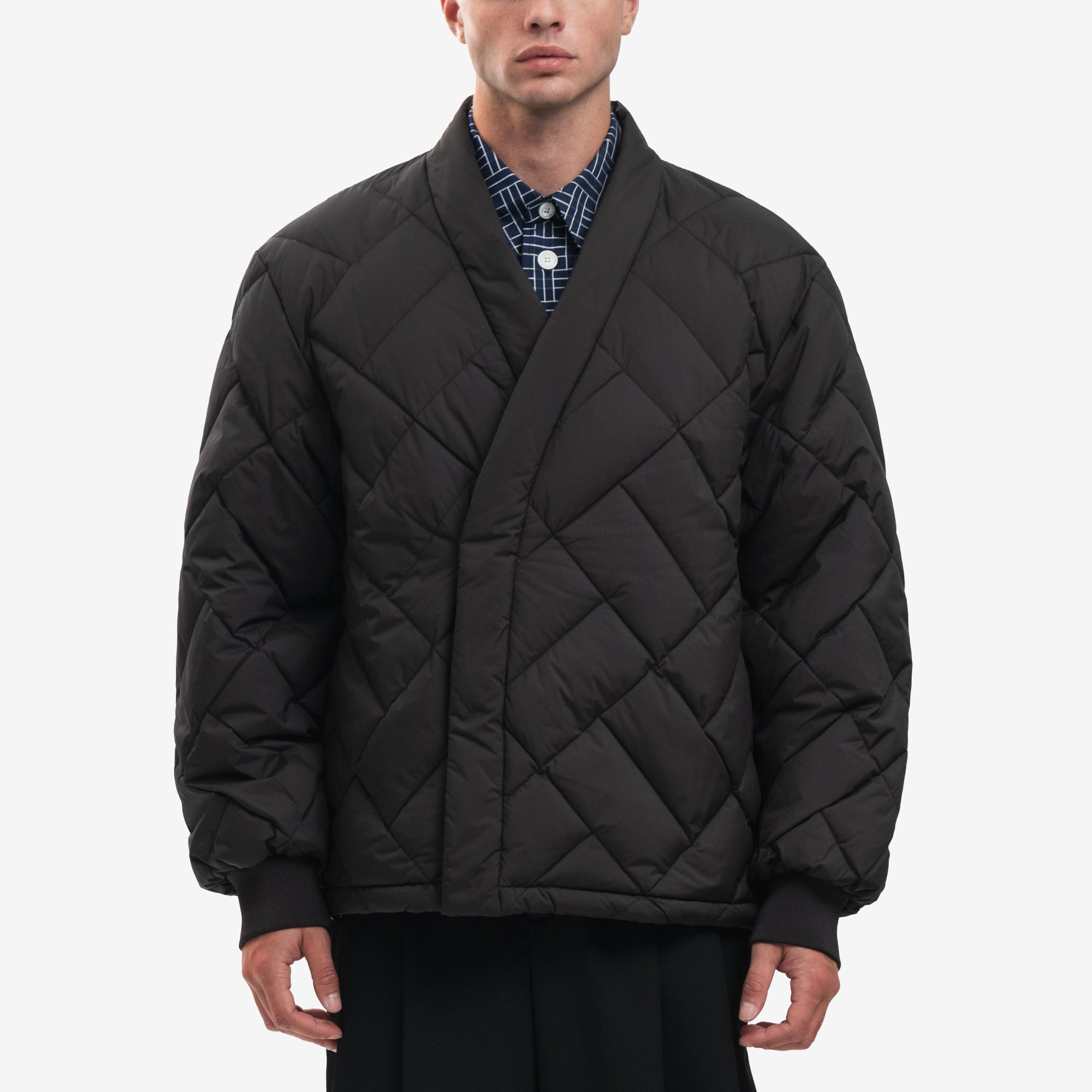 Kenzo Kenzo Weave Down Kimono Black - 1