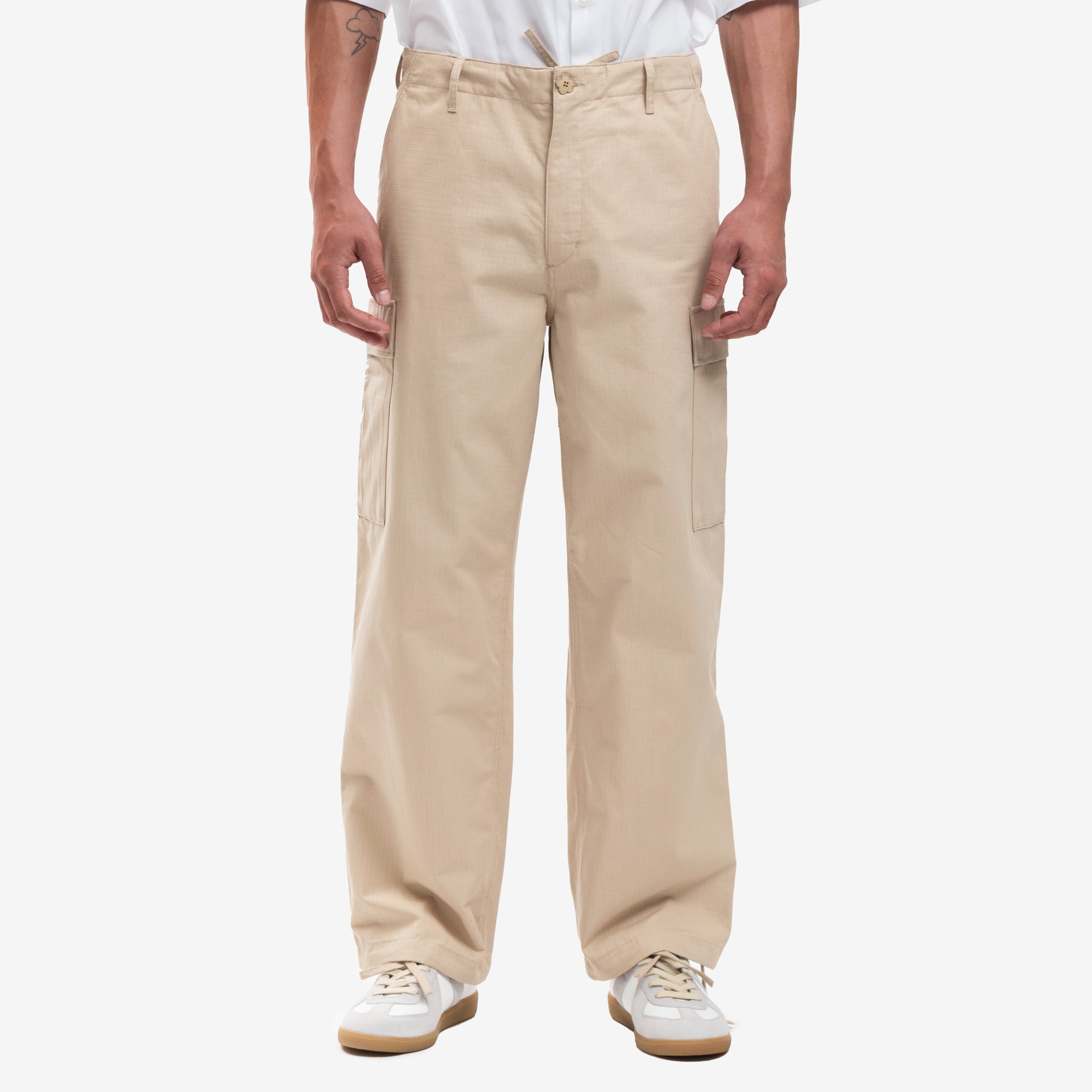 Kenzo Cargo Workwear Pants Beige - 1