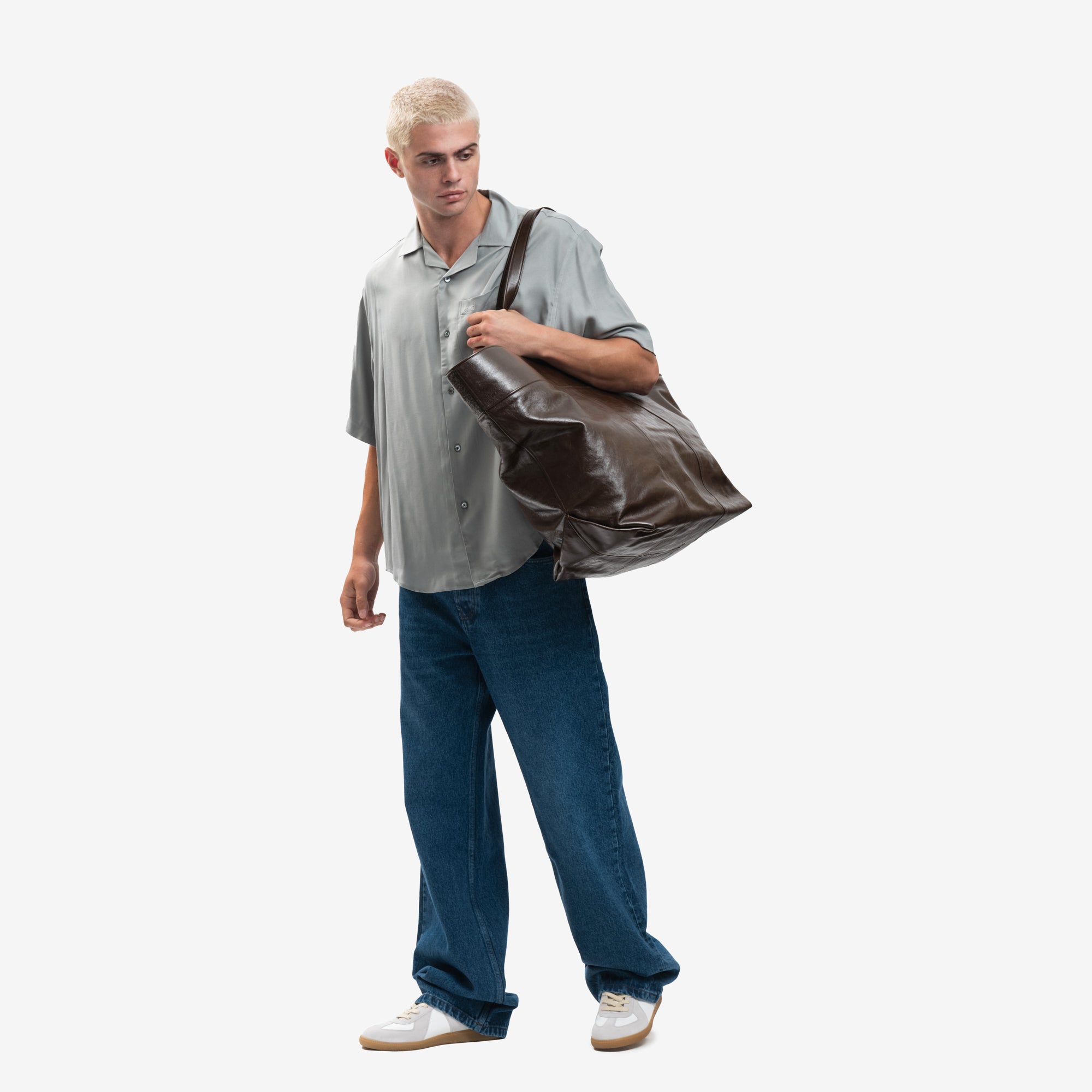 AMI East West Maxi AMI Shopper Chocolate - 2