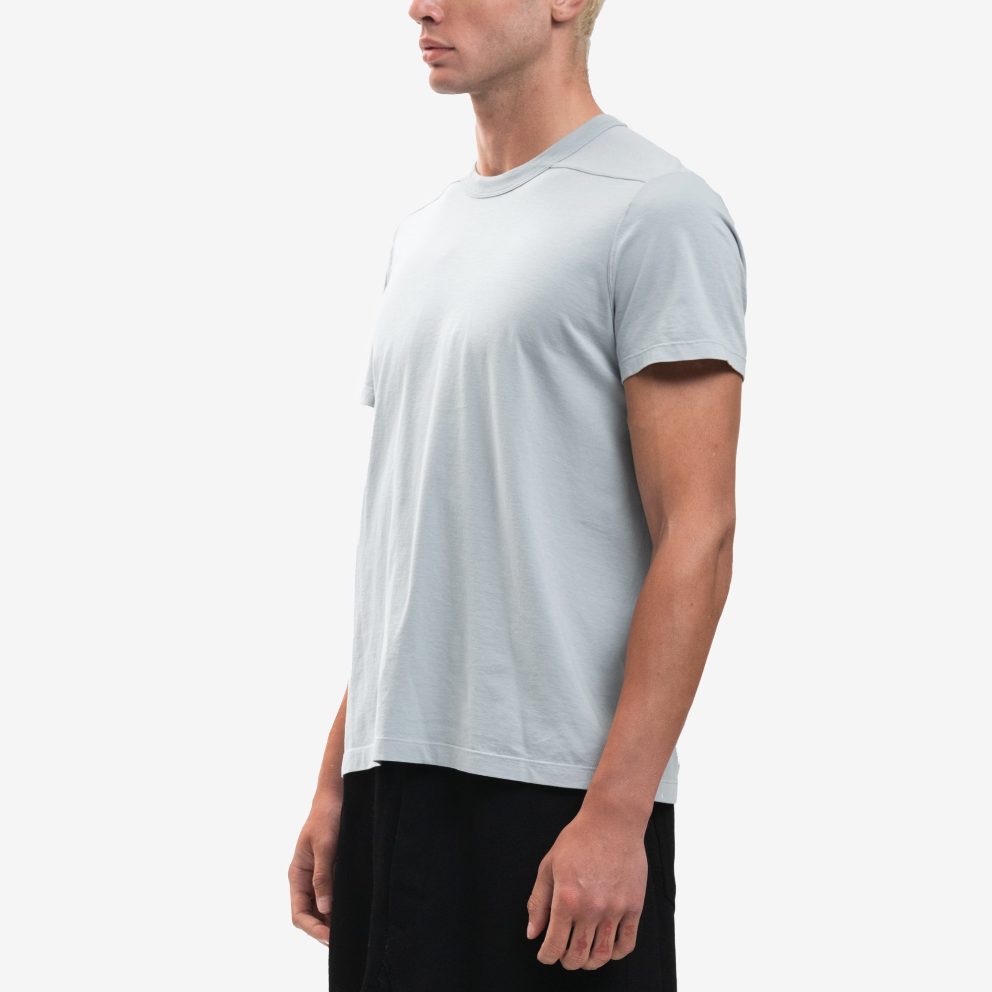 Rick Owens Short Level T-Shirt Pale Blue - 3