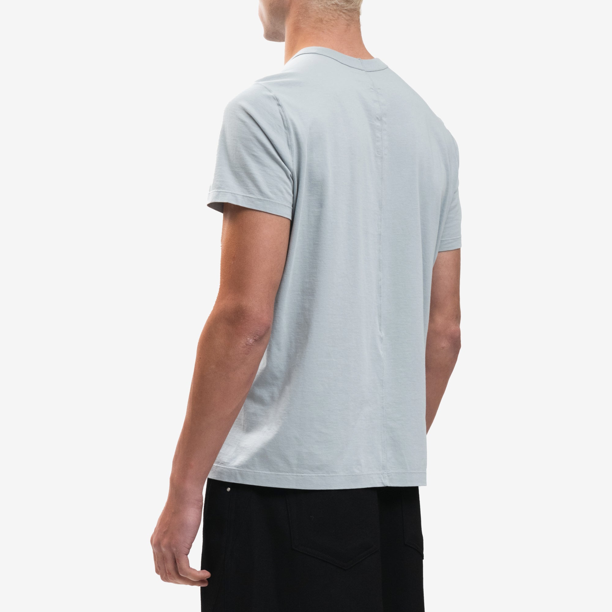 Rick Owens Short Level T-Shirt Pale Blue - 4