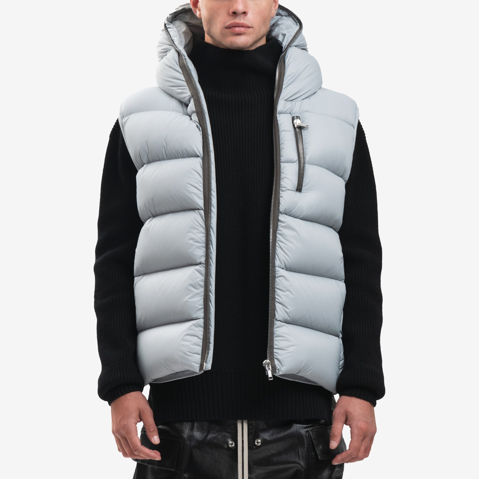 Rick Owens Sealed Vest Pale Blue - 1