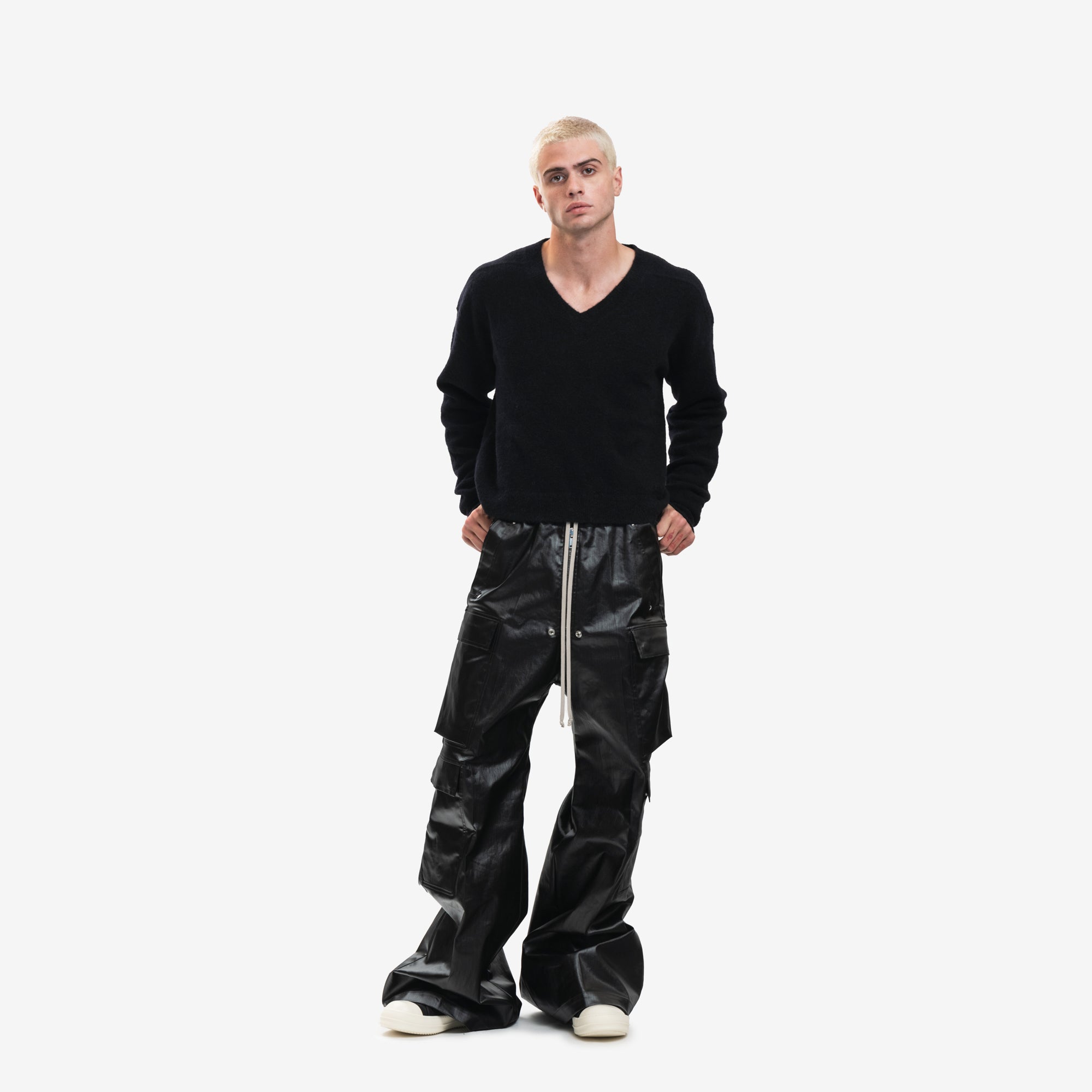 Rick Owens Tommy V - Neck Sweater Black - 5