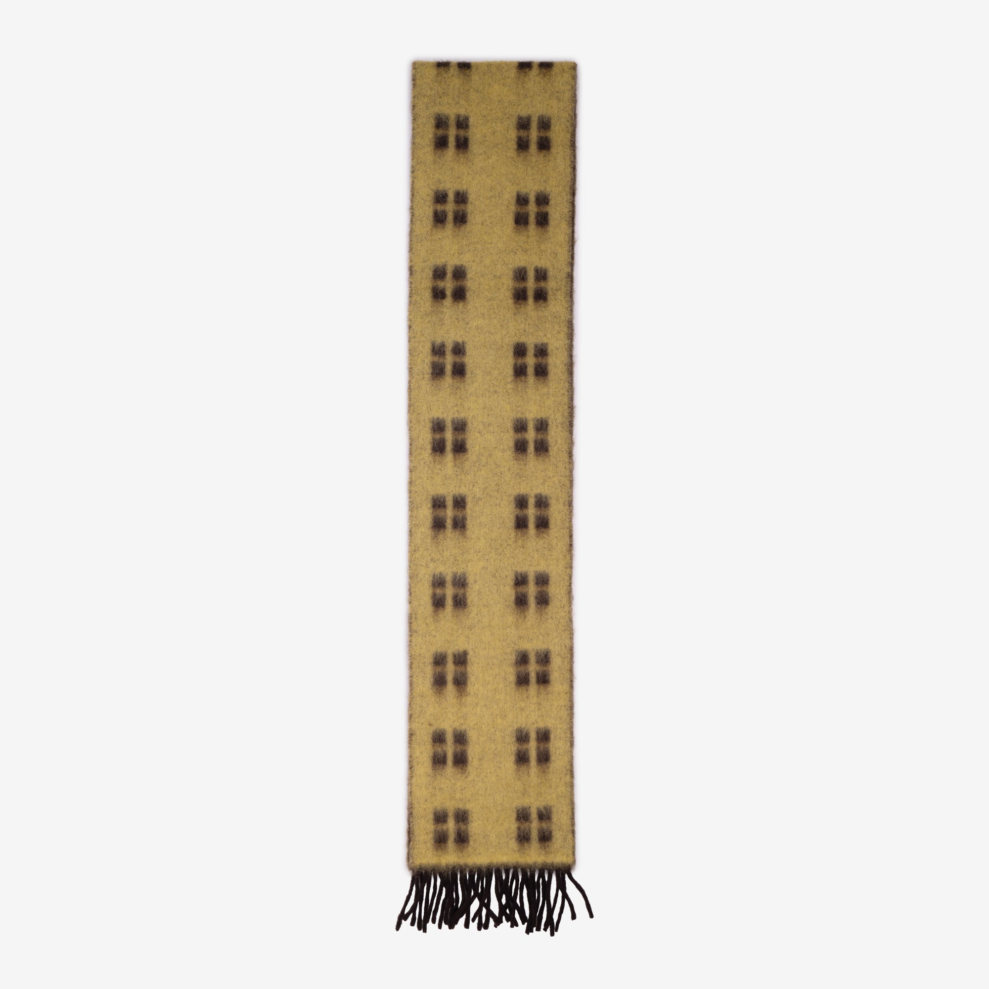 MARNI Squared Mohair Scarf Coffee - 4
