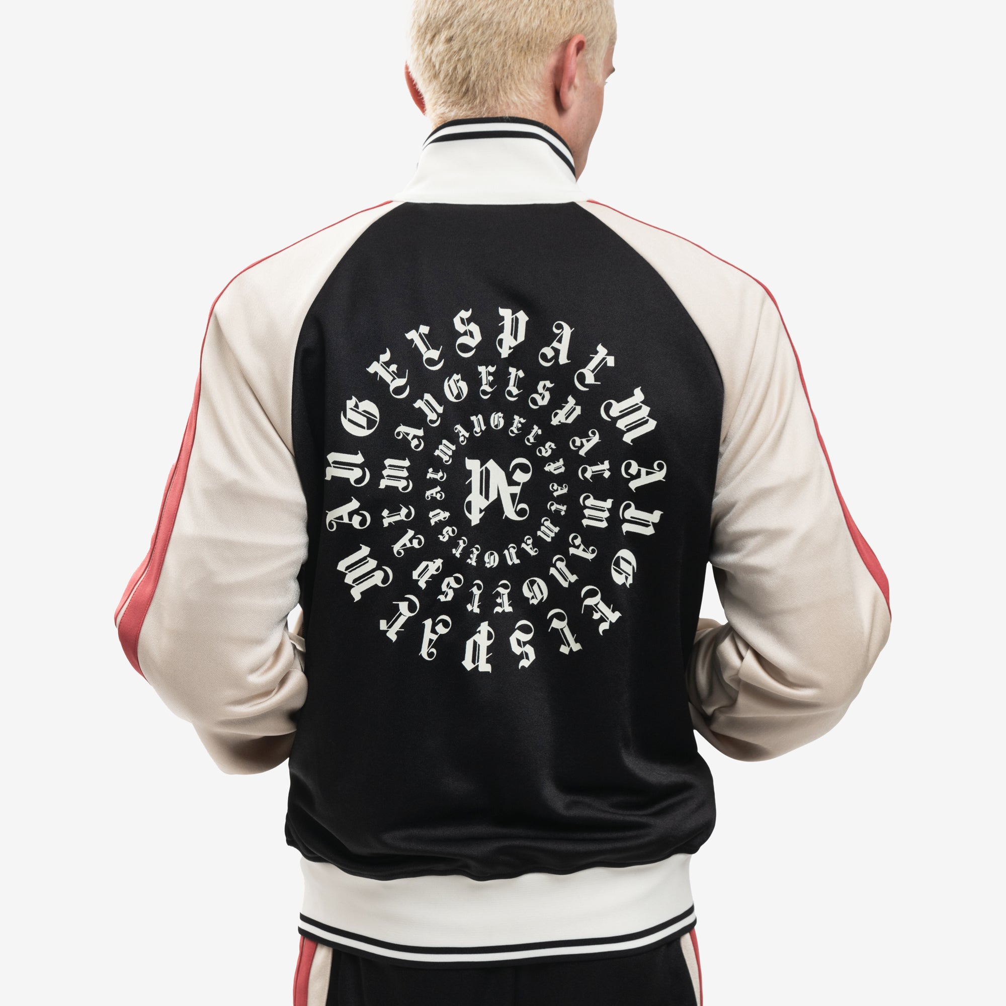 Palm Angels Monogram Colorblock Track Jacket Black - 6