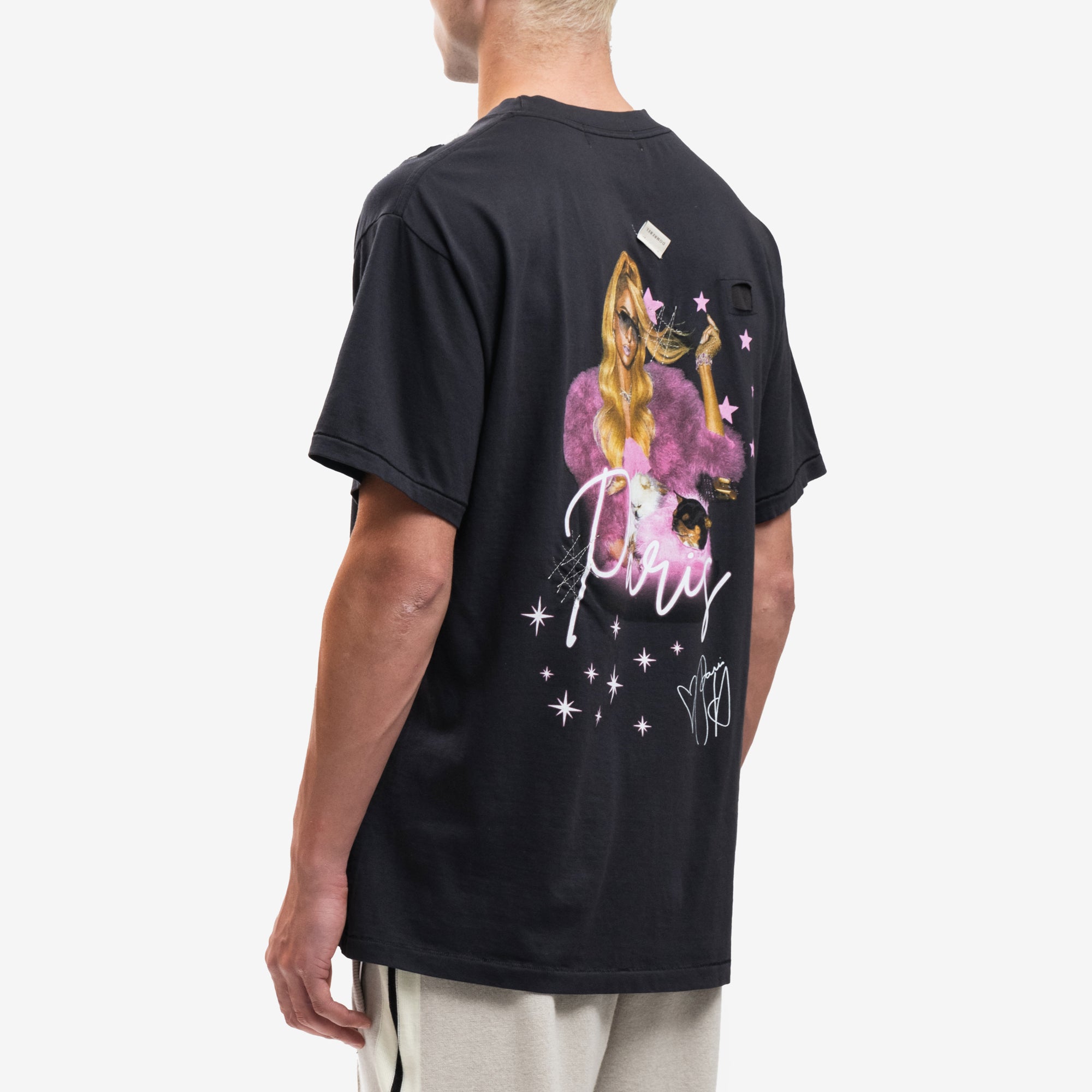 Dom Rebel Paris Vintage T-Shirt Black - 4