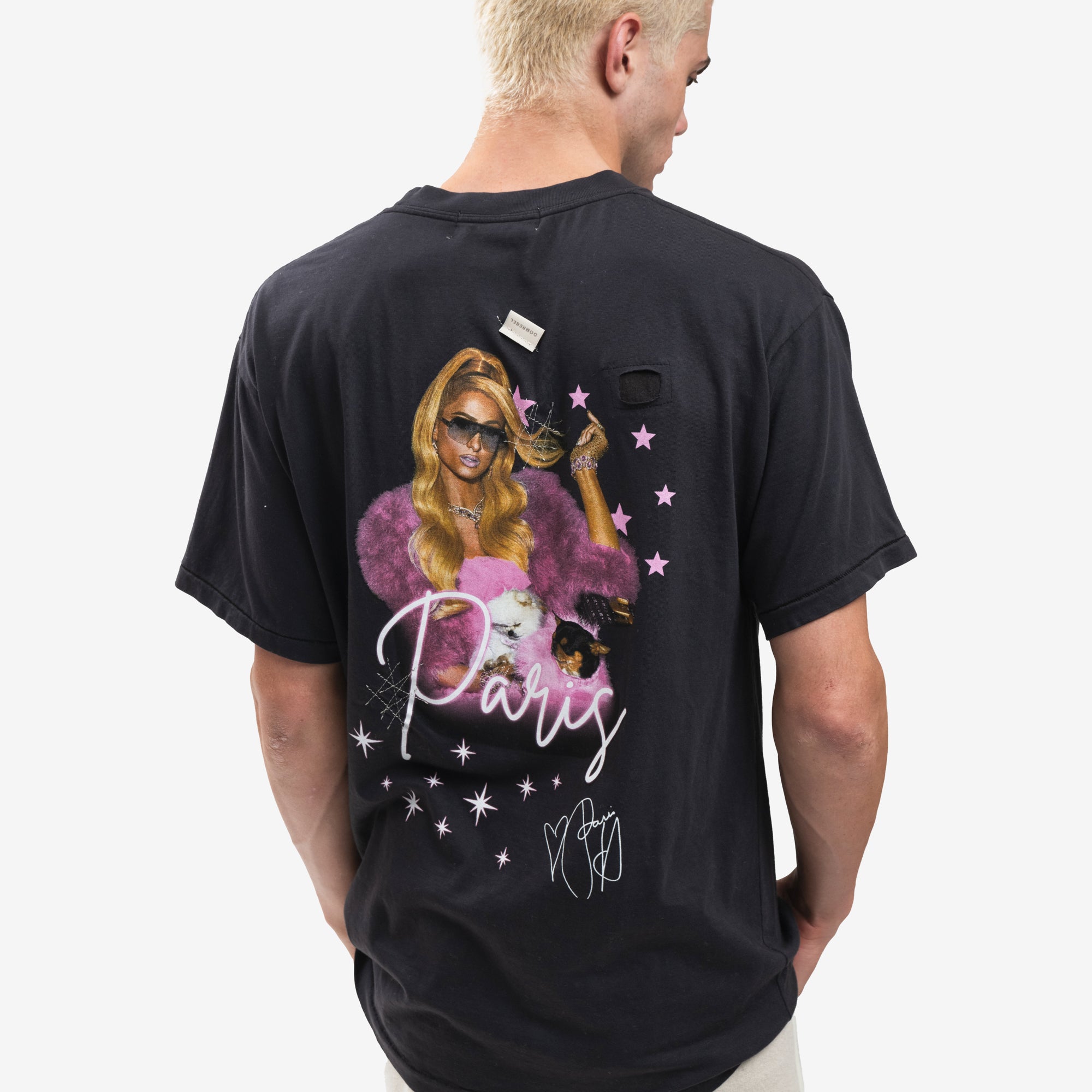 Dom Rebel Paris Vintage T-Shirt Black - 5