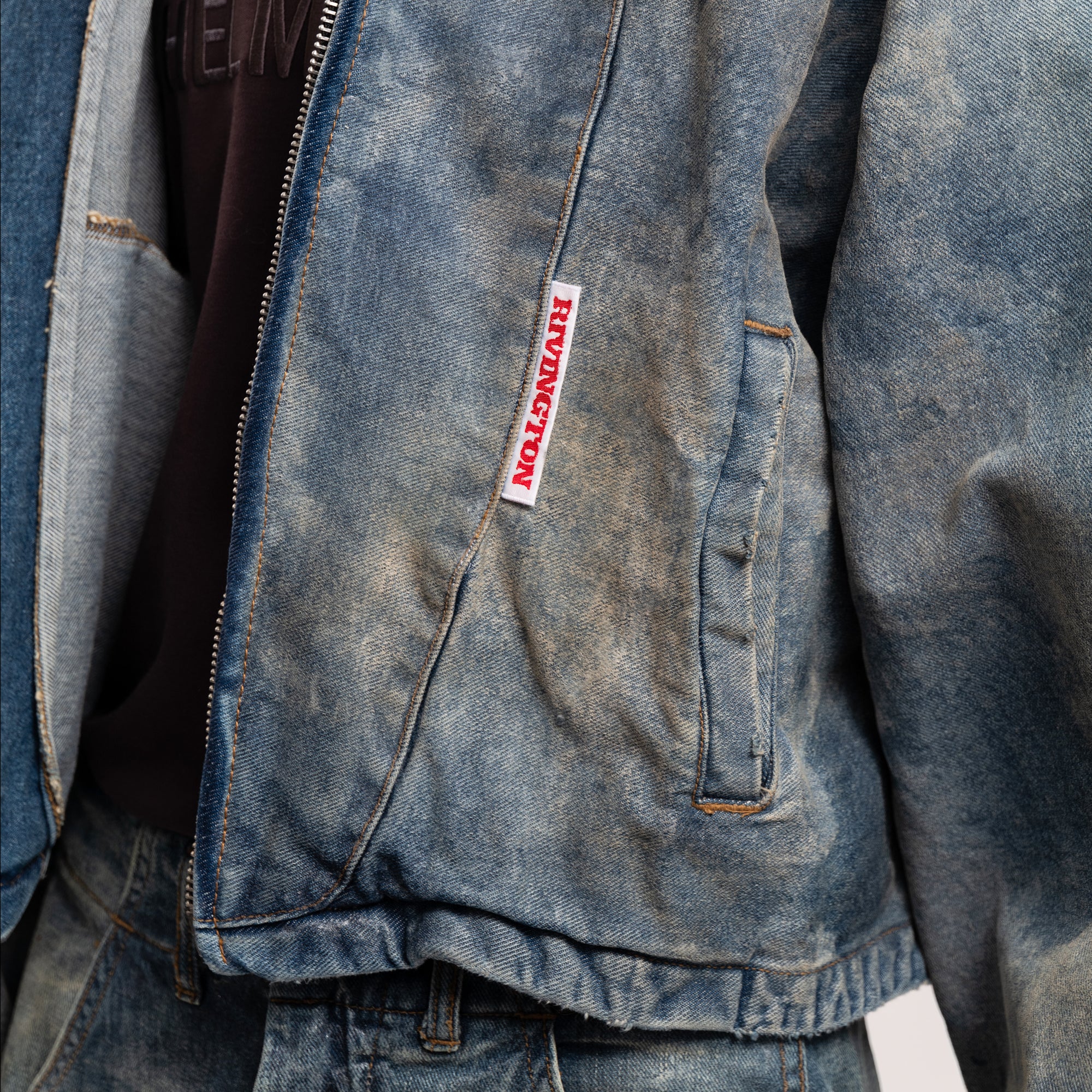 RRR123 Rose Trucker Jacket Indigo - 5