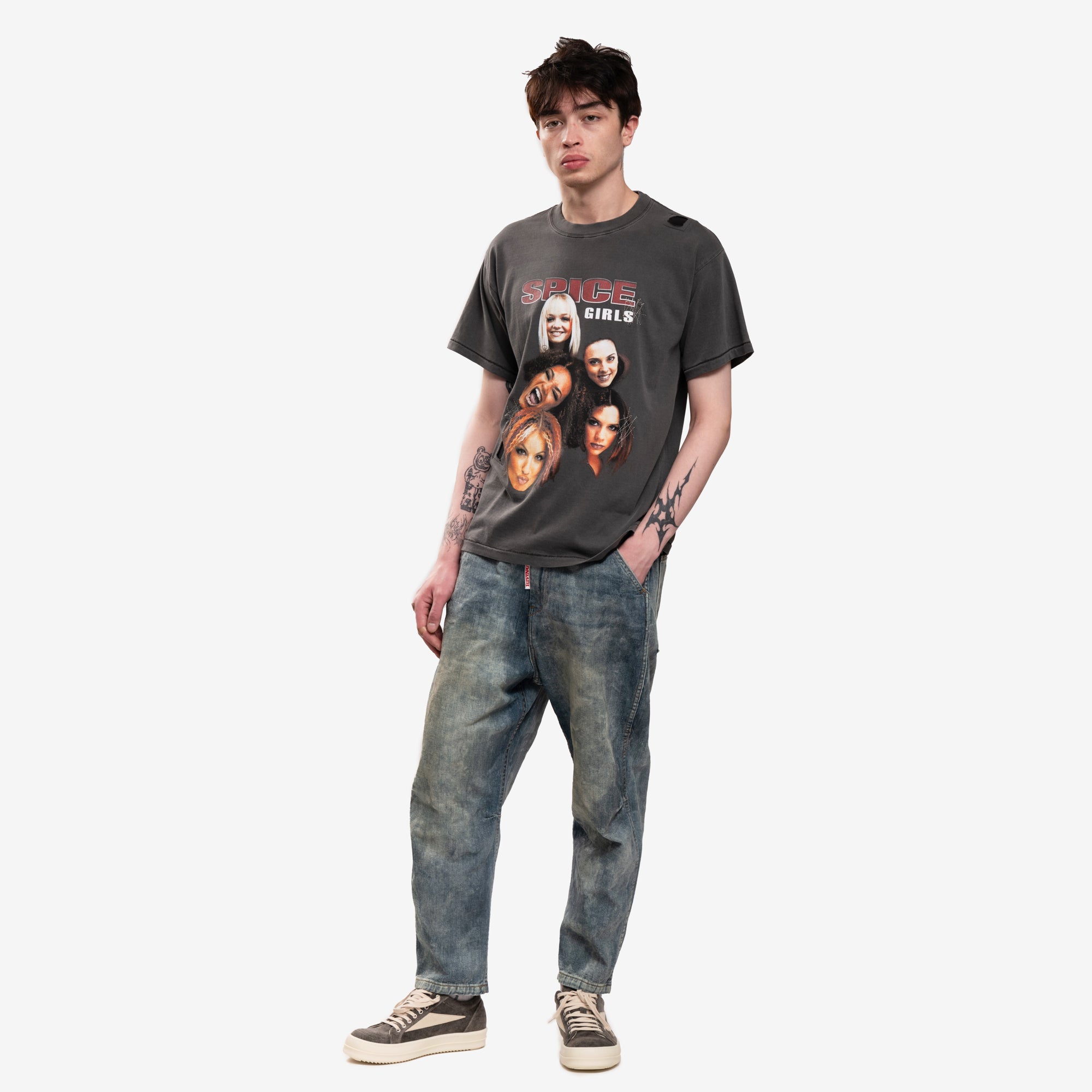 Dom Rebel Spice Girls Vintage T-Shirt Black - 2