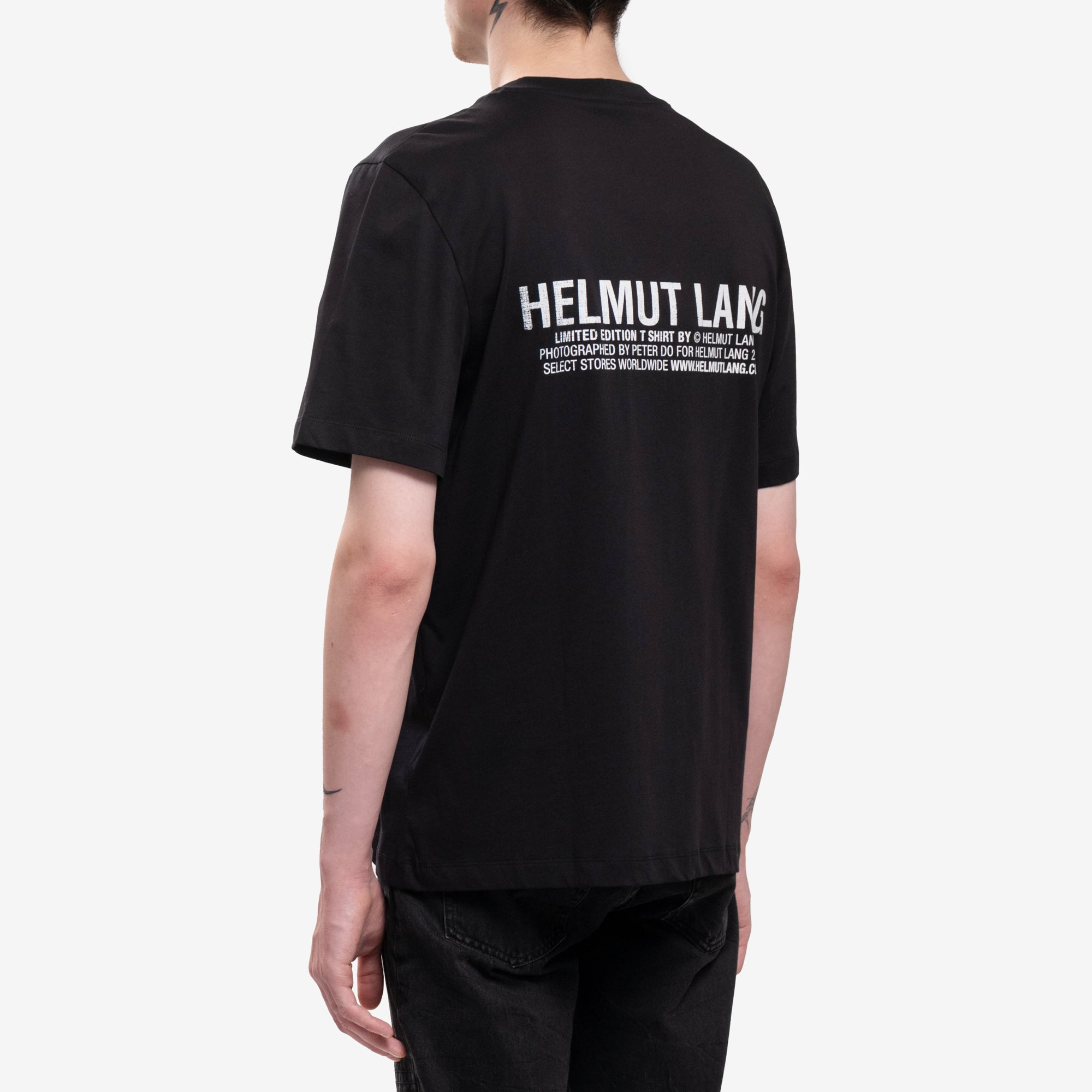 Helmut Lang Overpass Postcard Pocket T-Shirt Black - 4