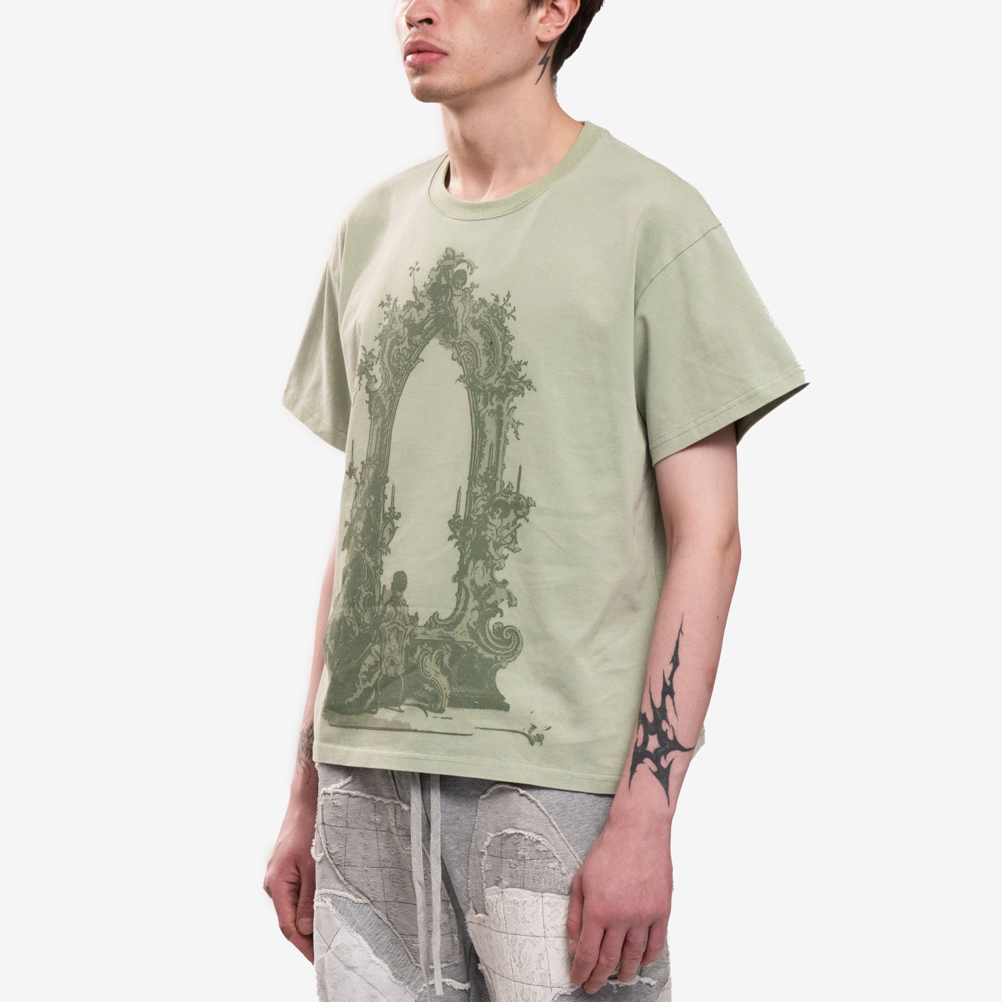 Who Decides War Arc Window T-Shirt Olive - 3