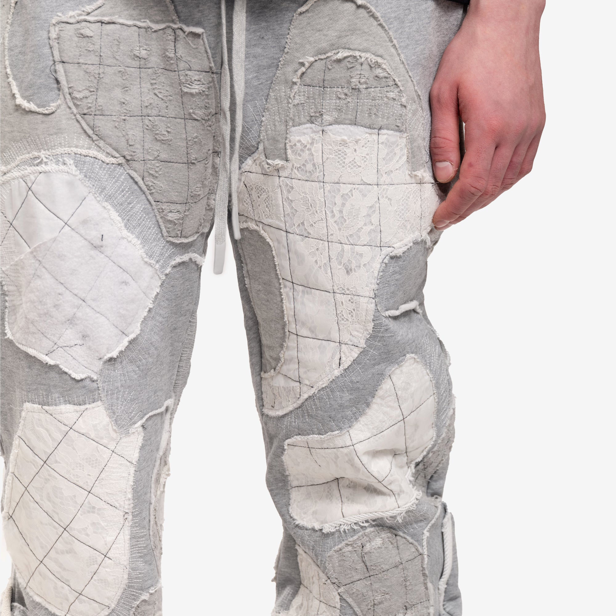 Who Decides War Atom Sweatpants Vintage Grey - 5