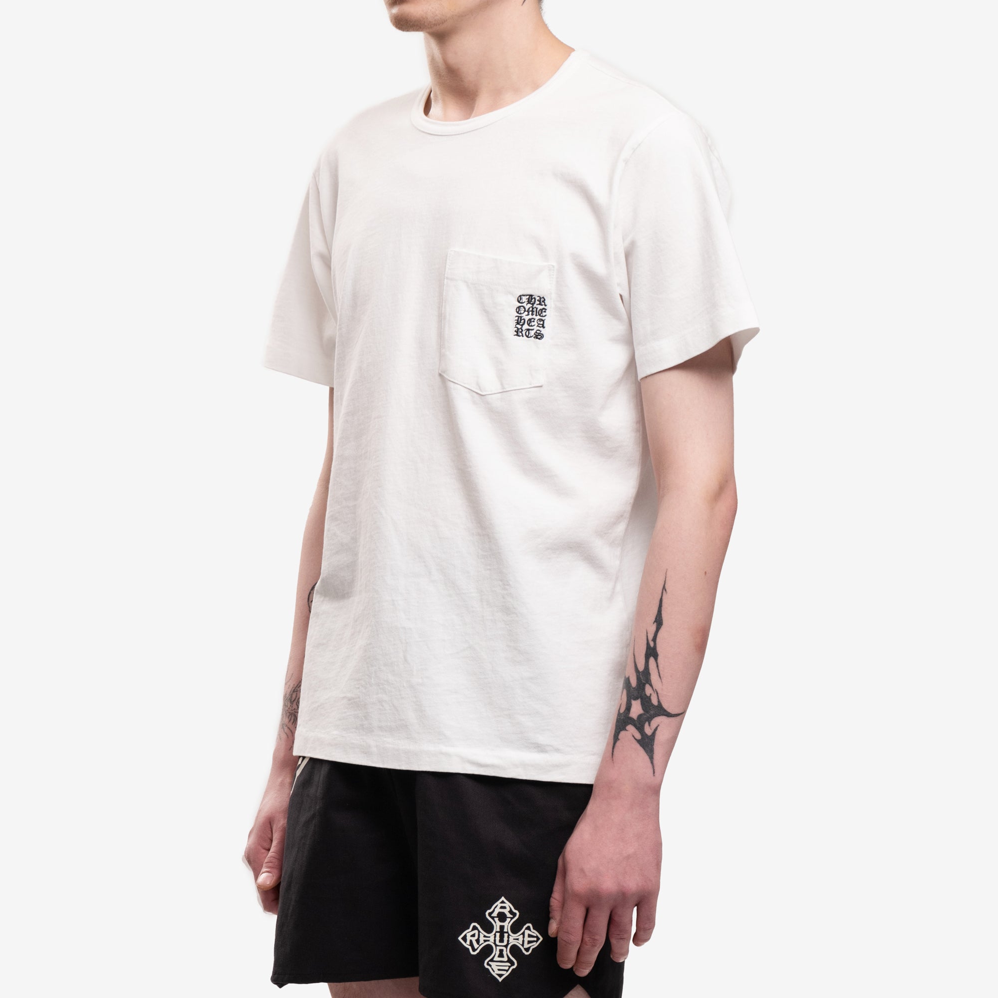 Chrome Hearts CH Embroidered T-Shirt White - 3