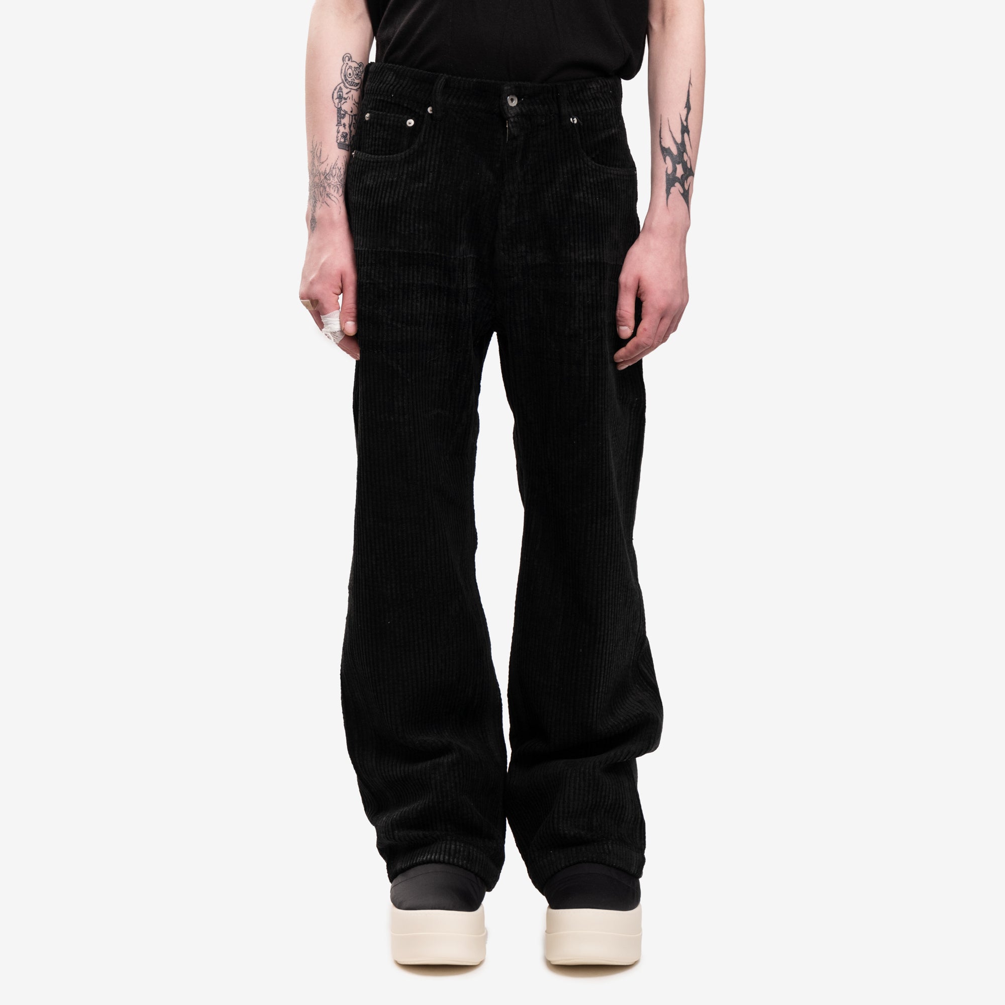 Photo of Rick Owens DRKSHDW Corduroy Geth Pants - 1