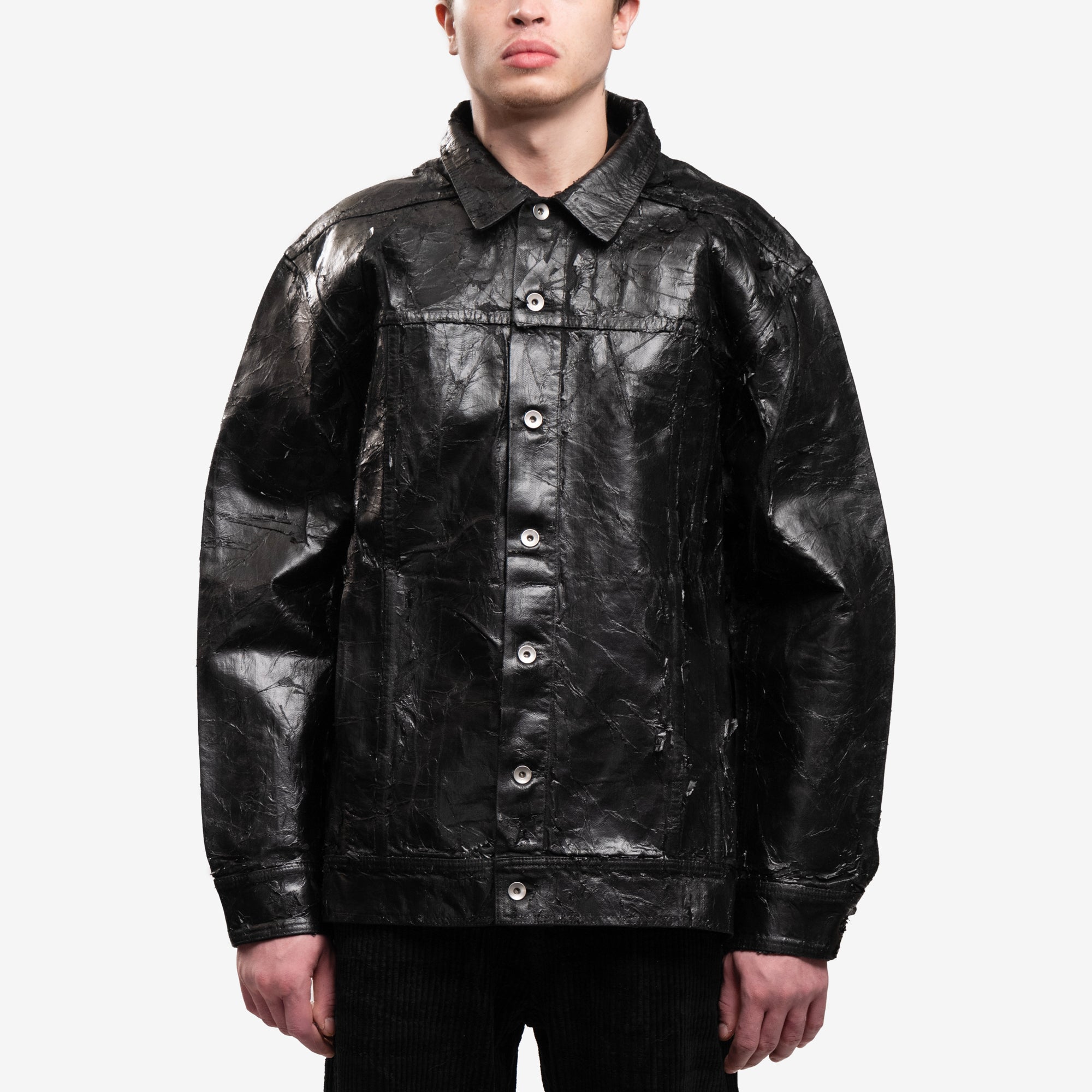 Rick Owens DRKSHDW Jumbo Worker Jacket Black - 1
