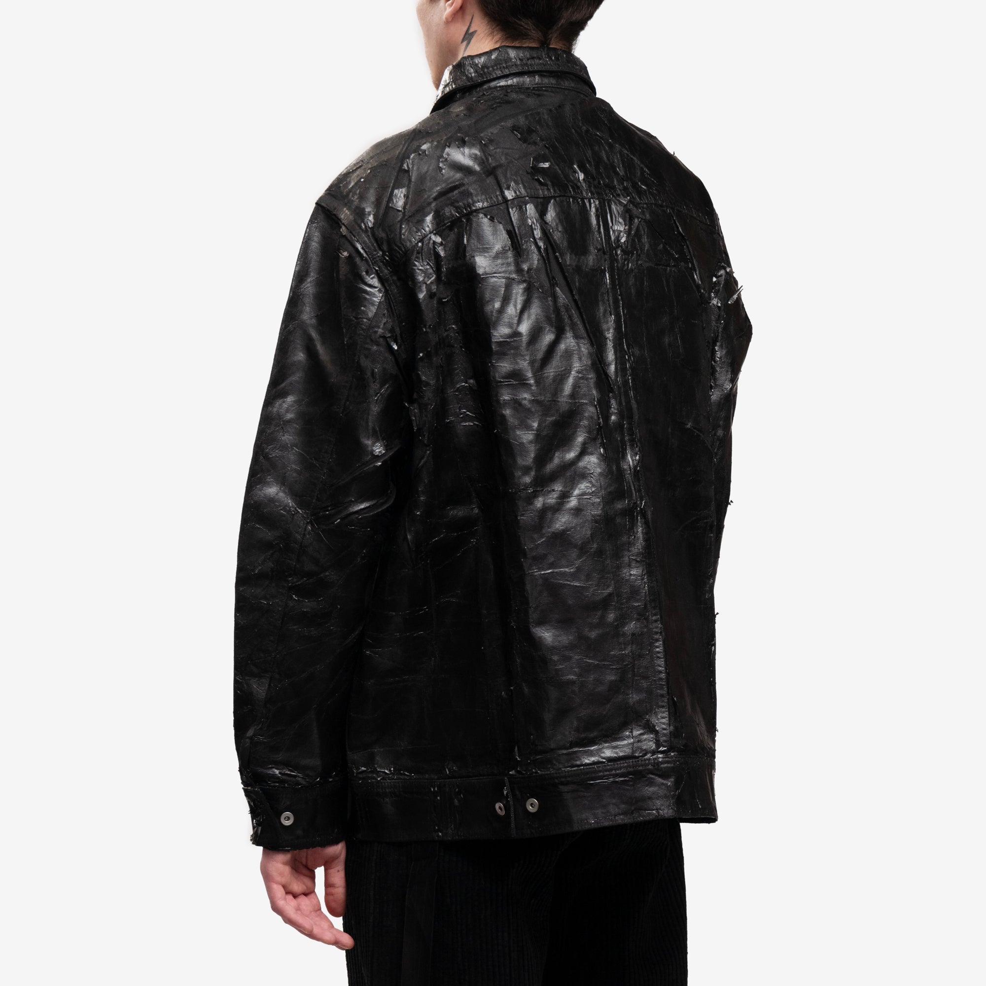 Rick Owens DRKSHDW Jumbo Worker Jacket Black - 4