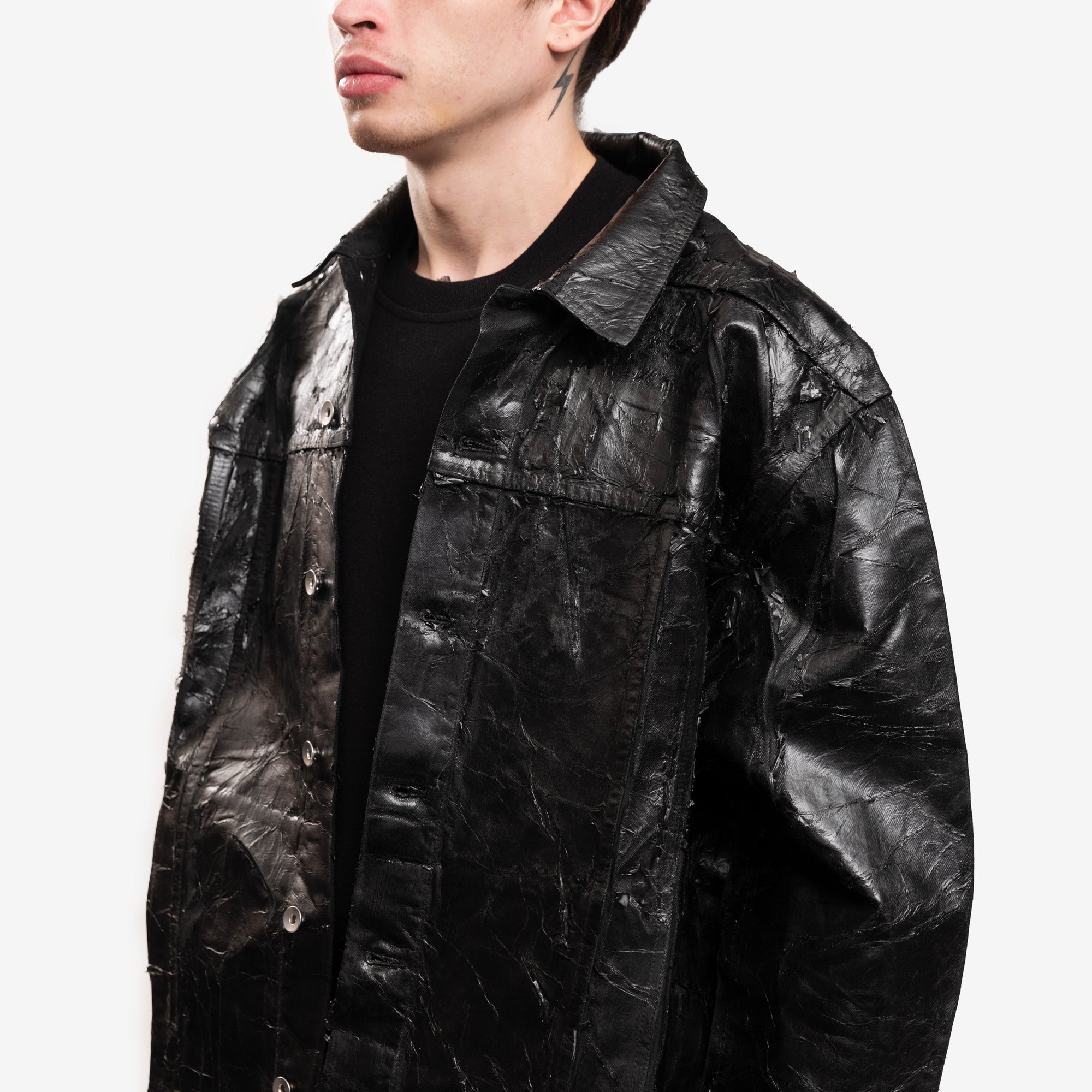 Rick Owens DRKSHDW Jumbo Worker Jacket Black - 5