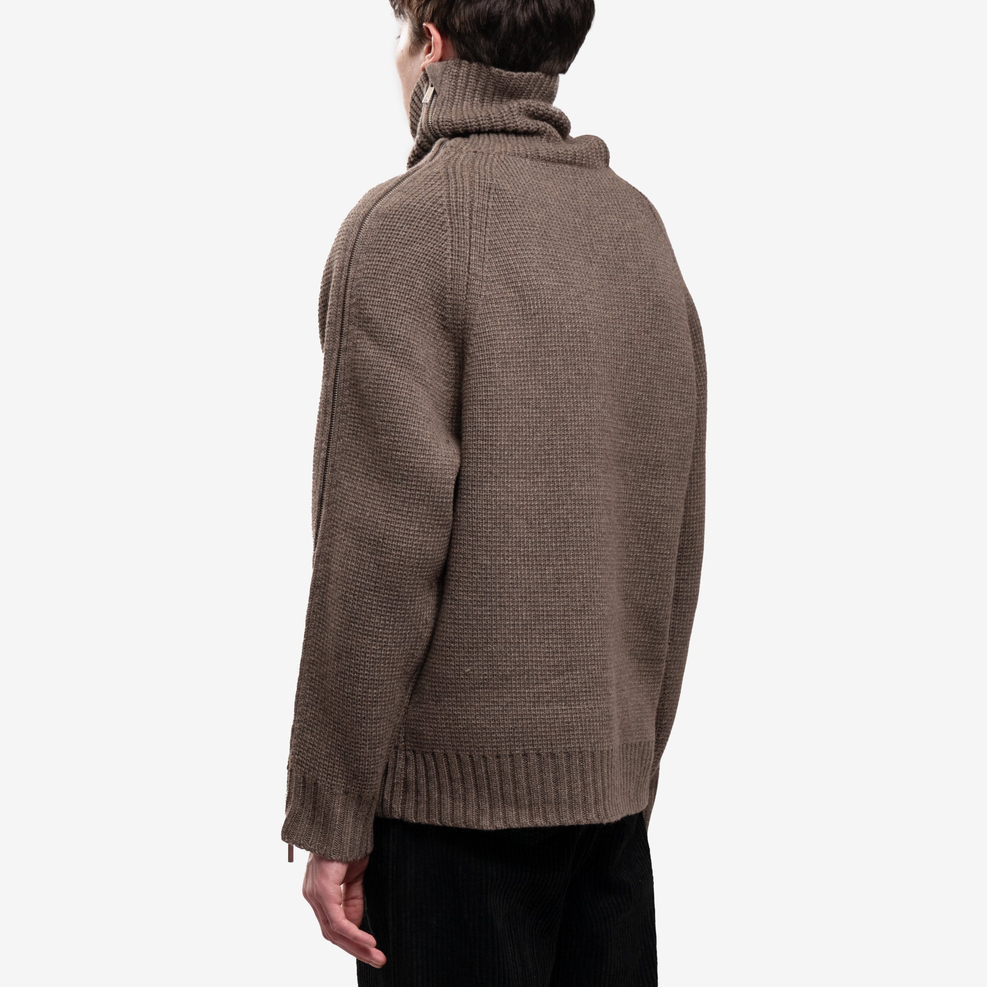 Helmut Lang Suitcase Turtleneck Sweater Taupe - 4