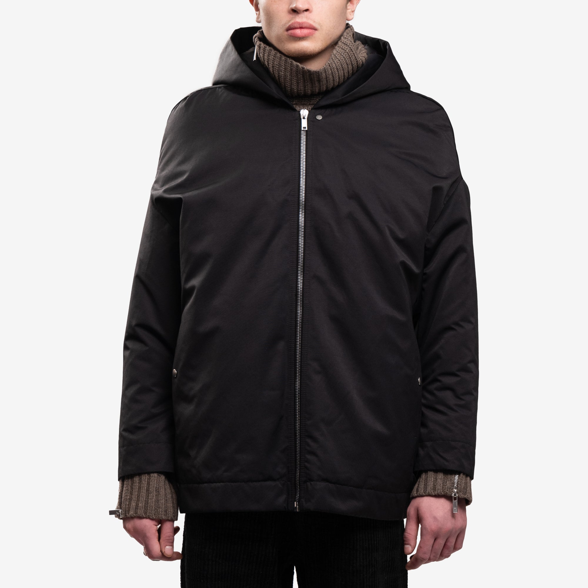 Rick Owens DRKSHDW Unisex Hooded Peter Jacket Black - 6