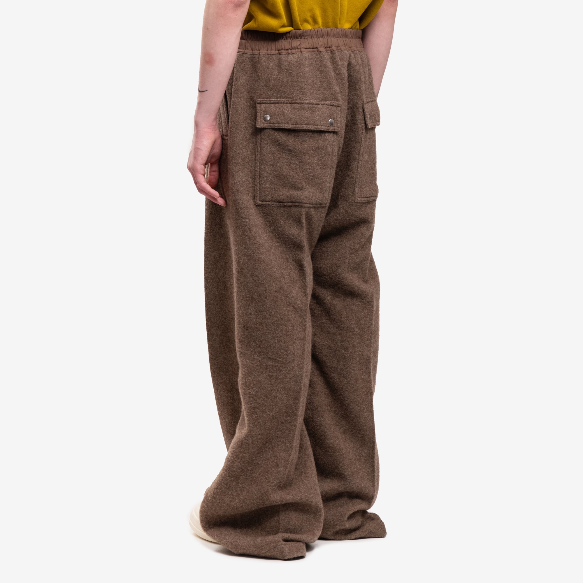 Rick Owens Unisex Wide Bela Pants Fawn - 8
