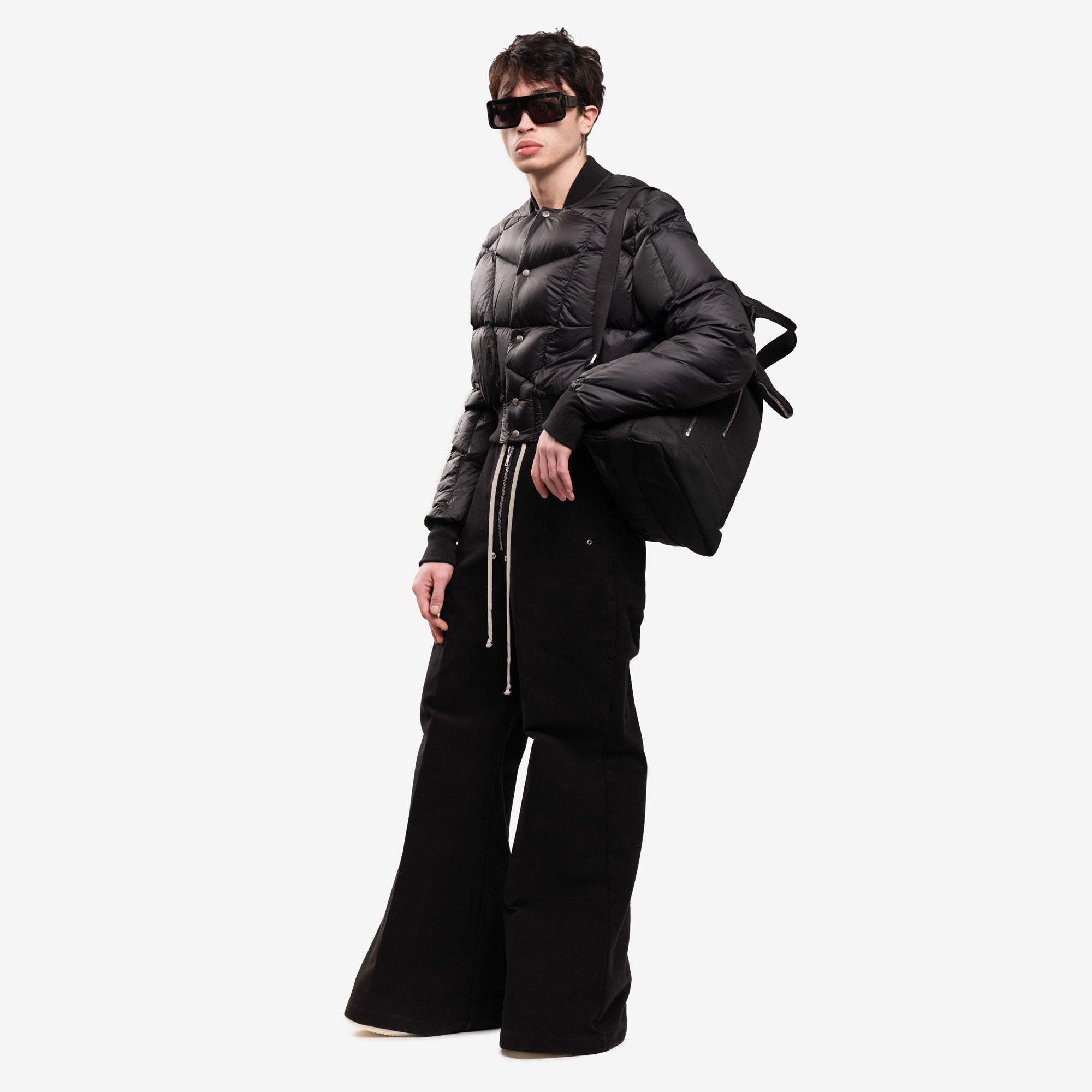 Rick Owens Cropped Flight Down Bomber Black - 5