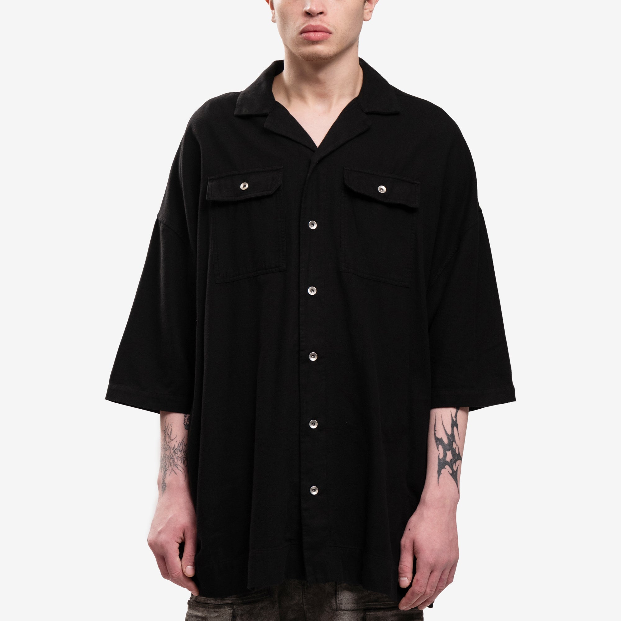 Rick Owens DRKSHDW Mens Magnum Tommy Shirt in Black
