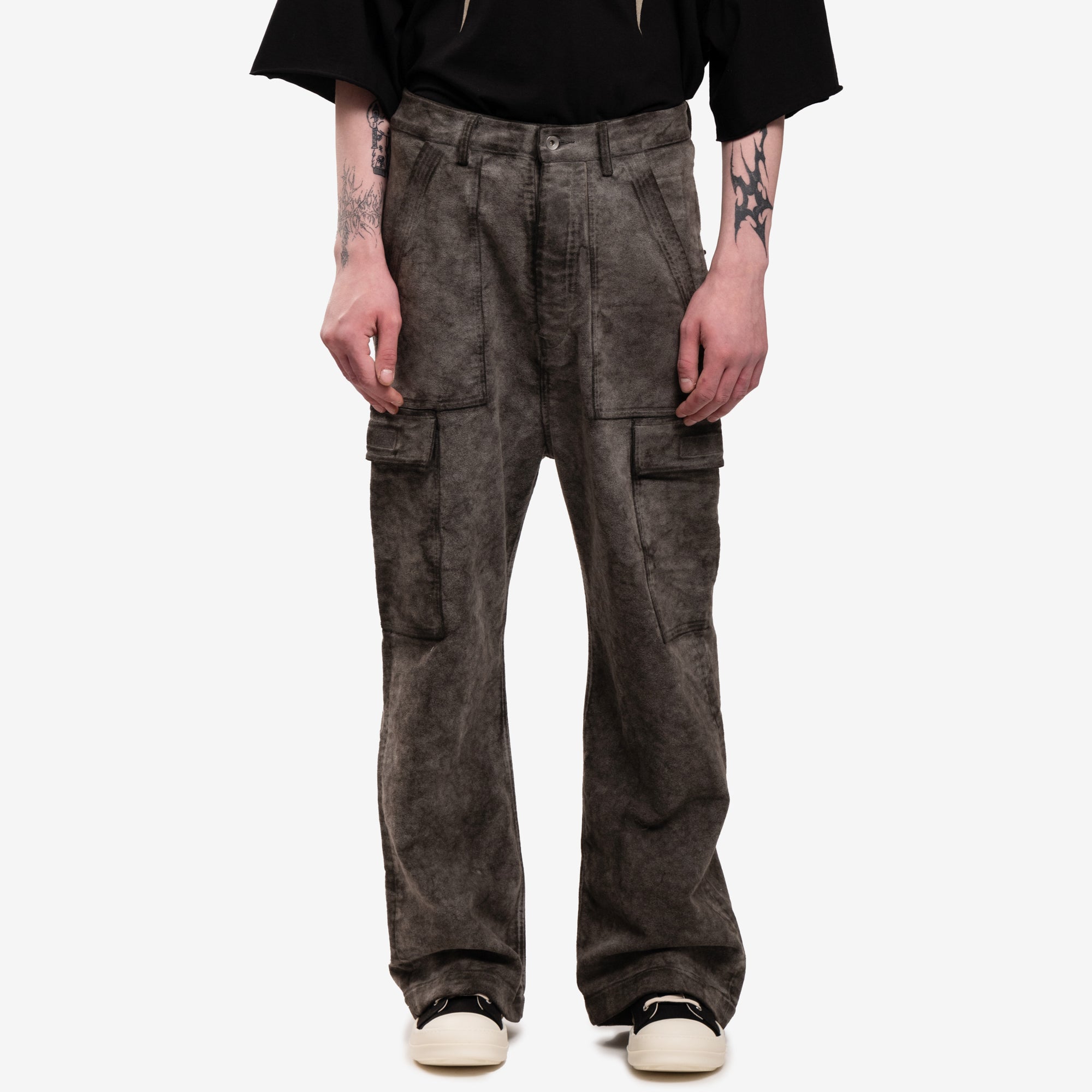 Rick Owens DRKSHDW Cargo Trousers Dust - 1