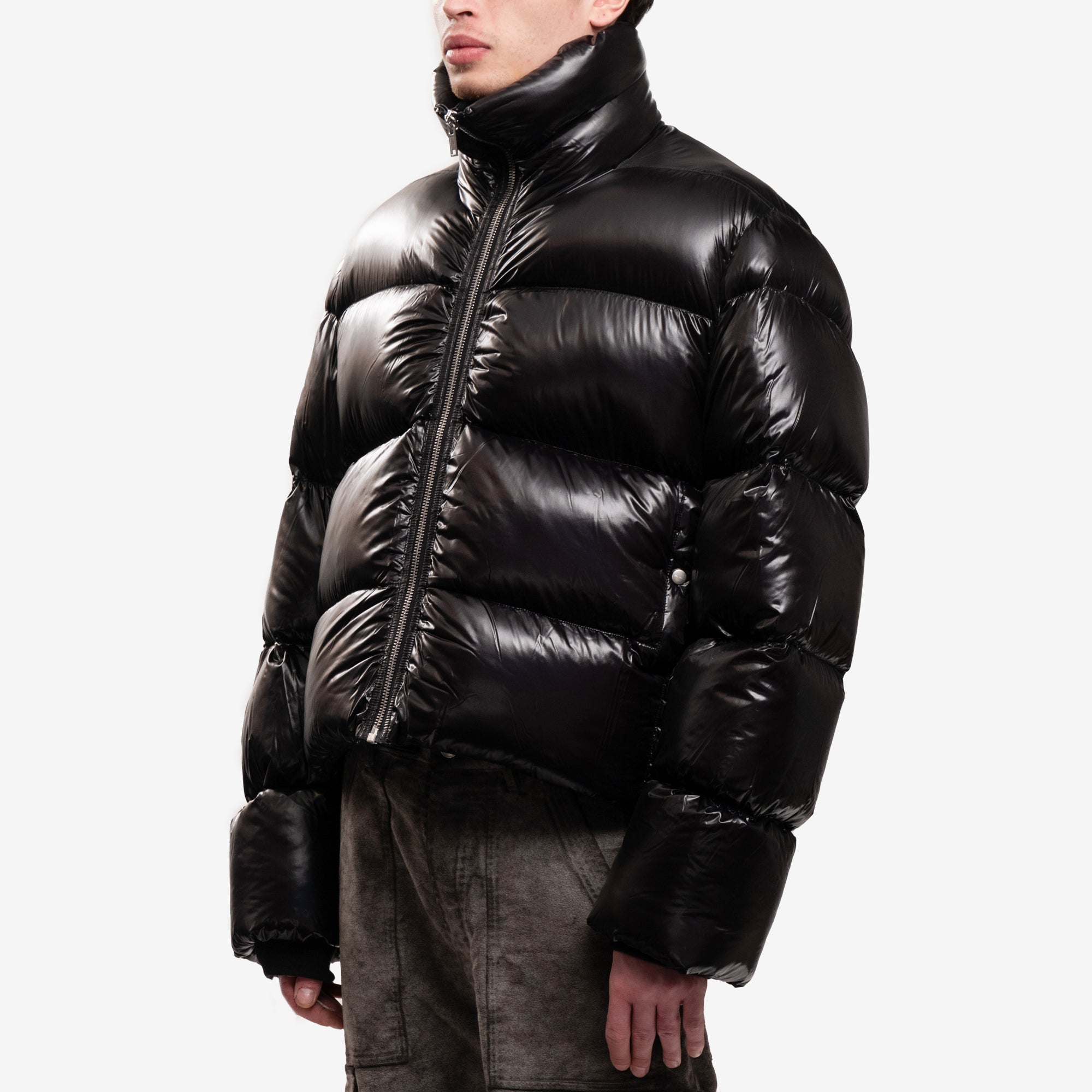 ジャケット・アウター RickOwens Turtle Neck LambLeather Jacket リック・オウエンス メンズ タートルダウン パファージャケット