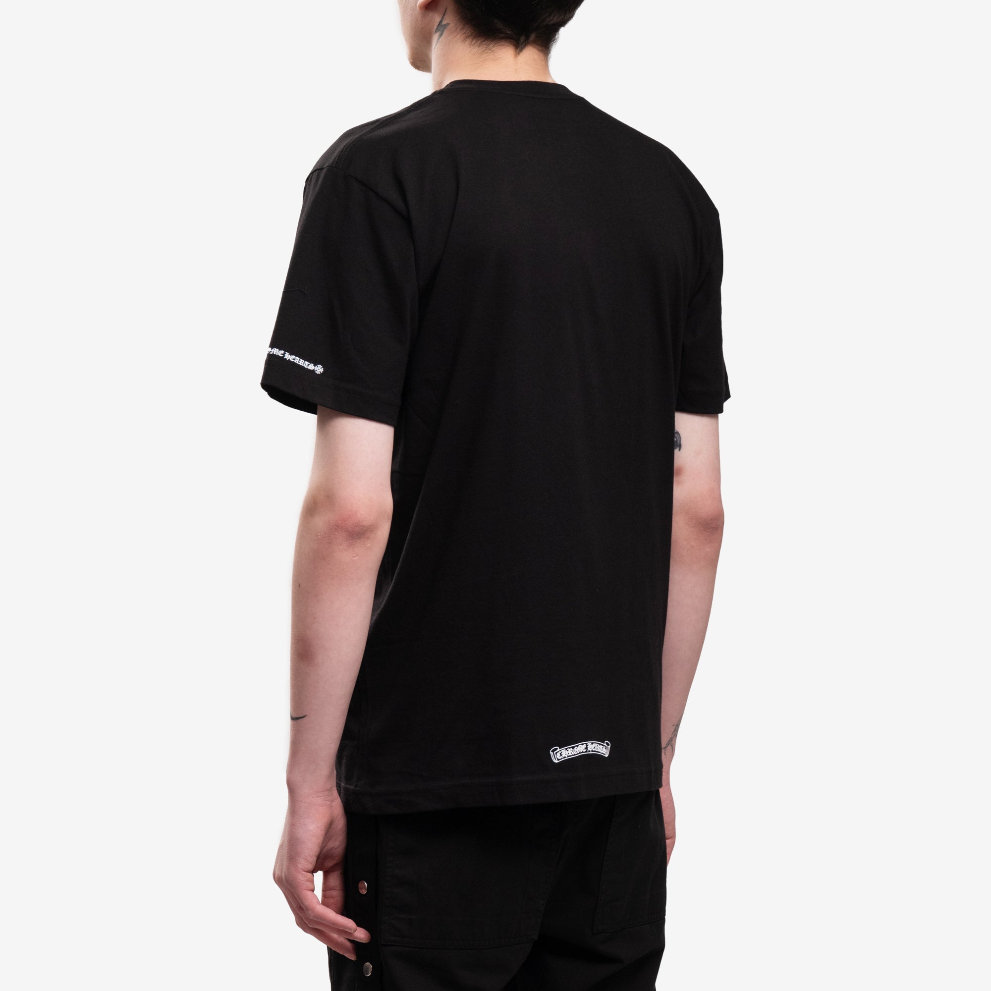 Chrome Hearts Collar Script T-Shirt Black - 4