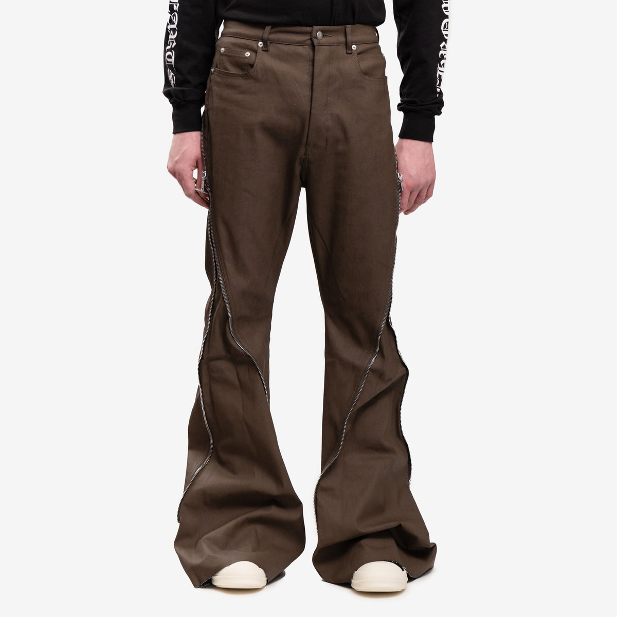 Rick Owens Mens Bolan Banana Jeans in Bean