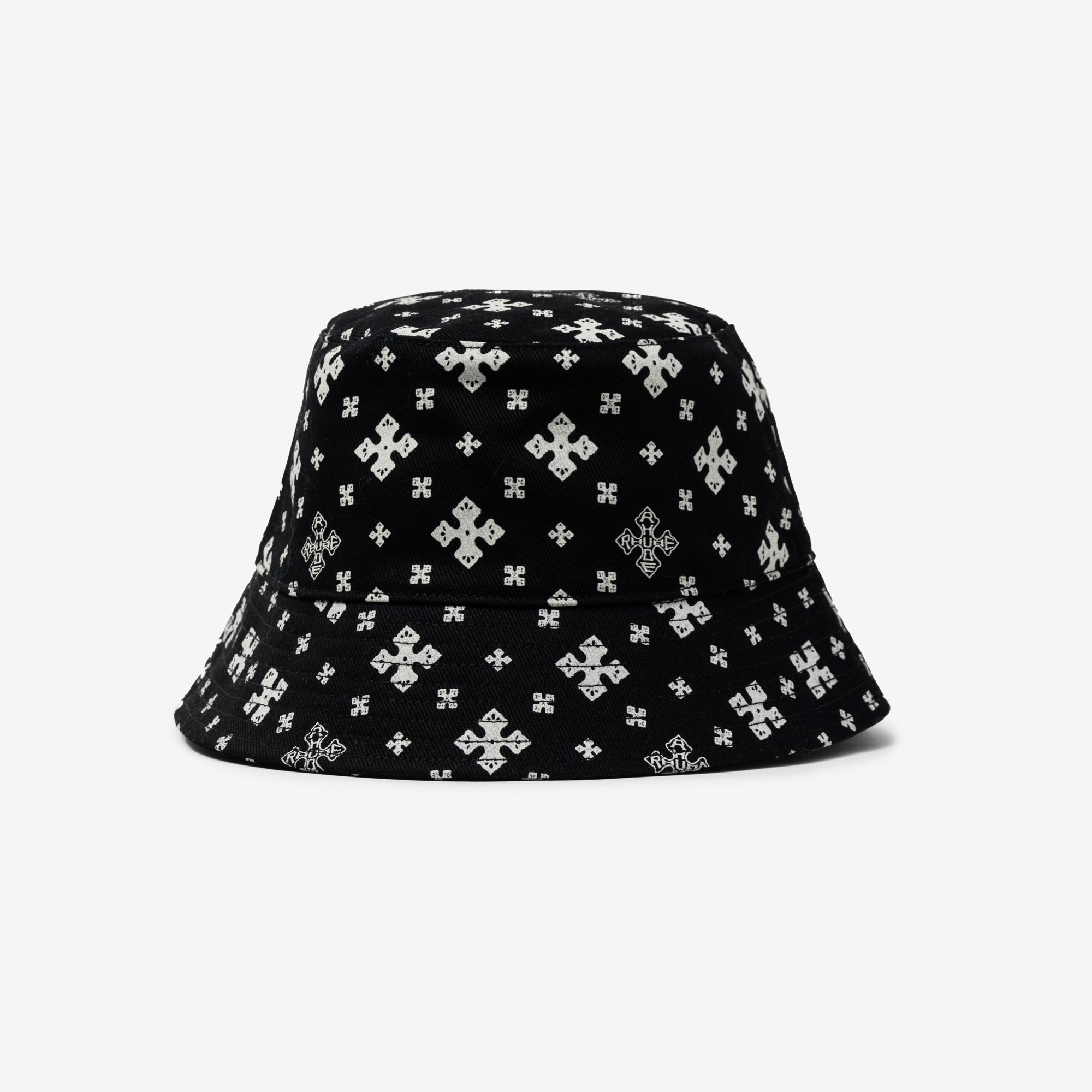 Rhude Cross Bandana Bucket Hat Black - 2